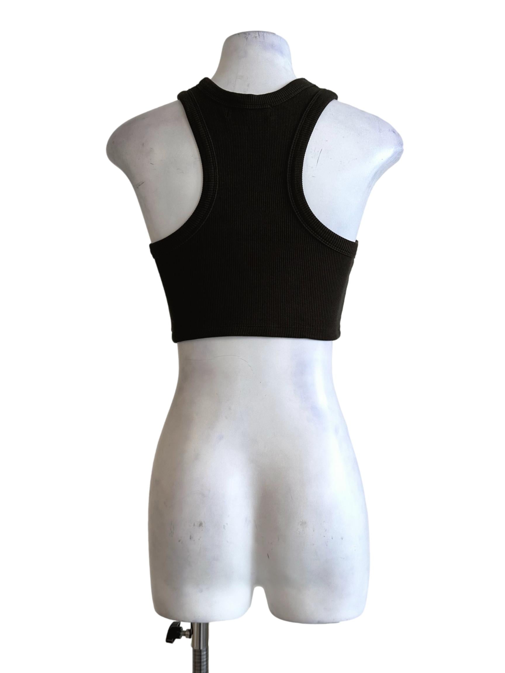 Juniper Green Padded Texture Sleeveless Top YHF