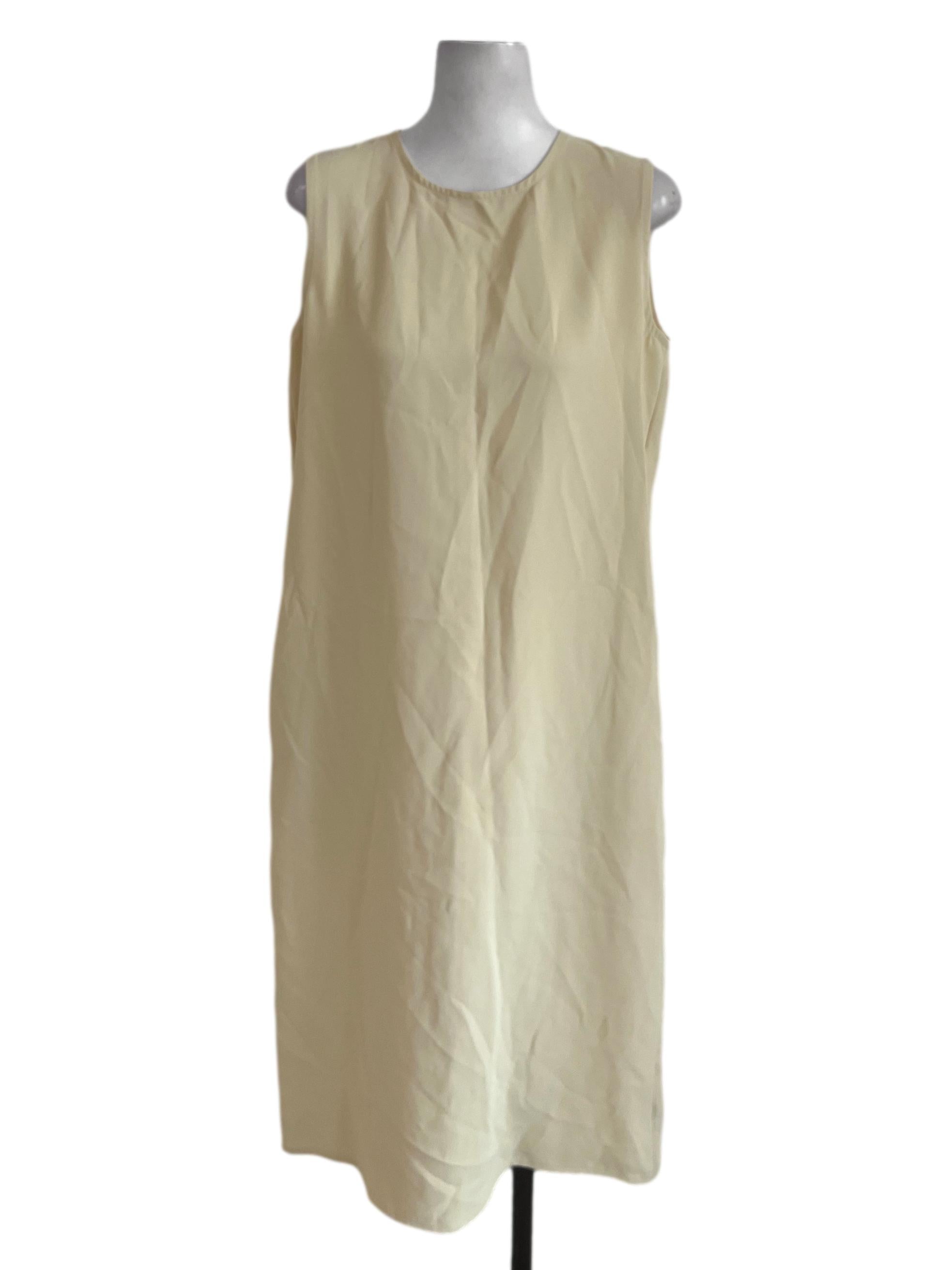 Daffodil Yellow Sleeveless Apron Dress