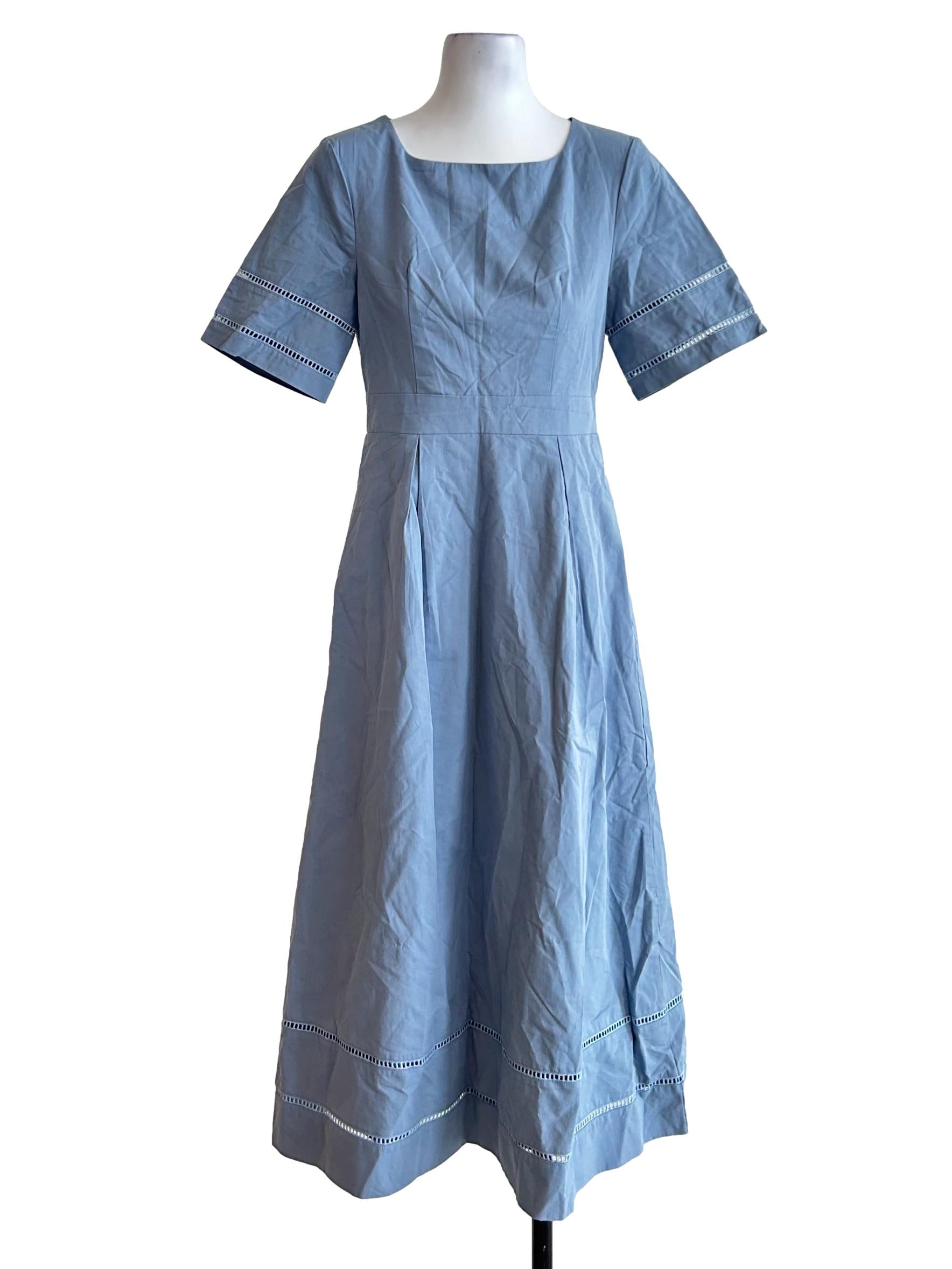 Blue Empire Dress