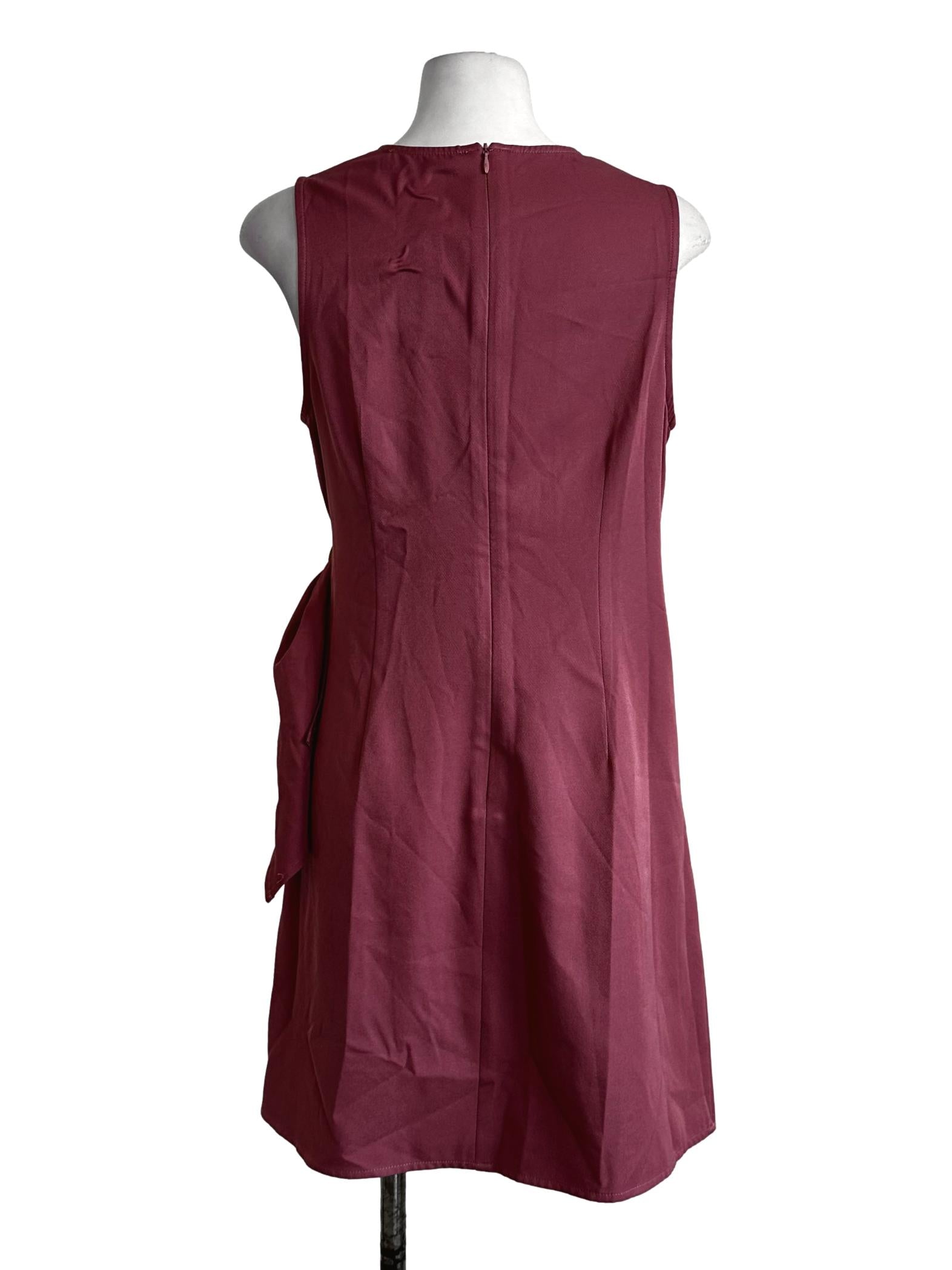 Pink Plain Mini Dress