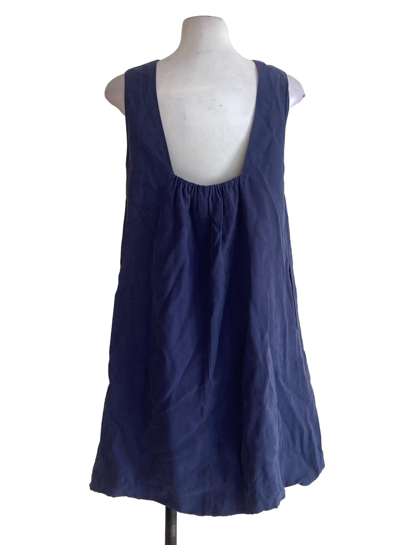 Spruce Blue Sleeveless Shift Dress OSN