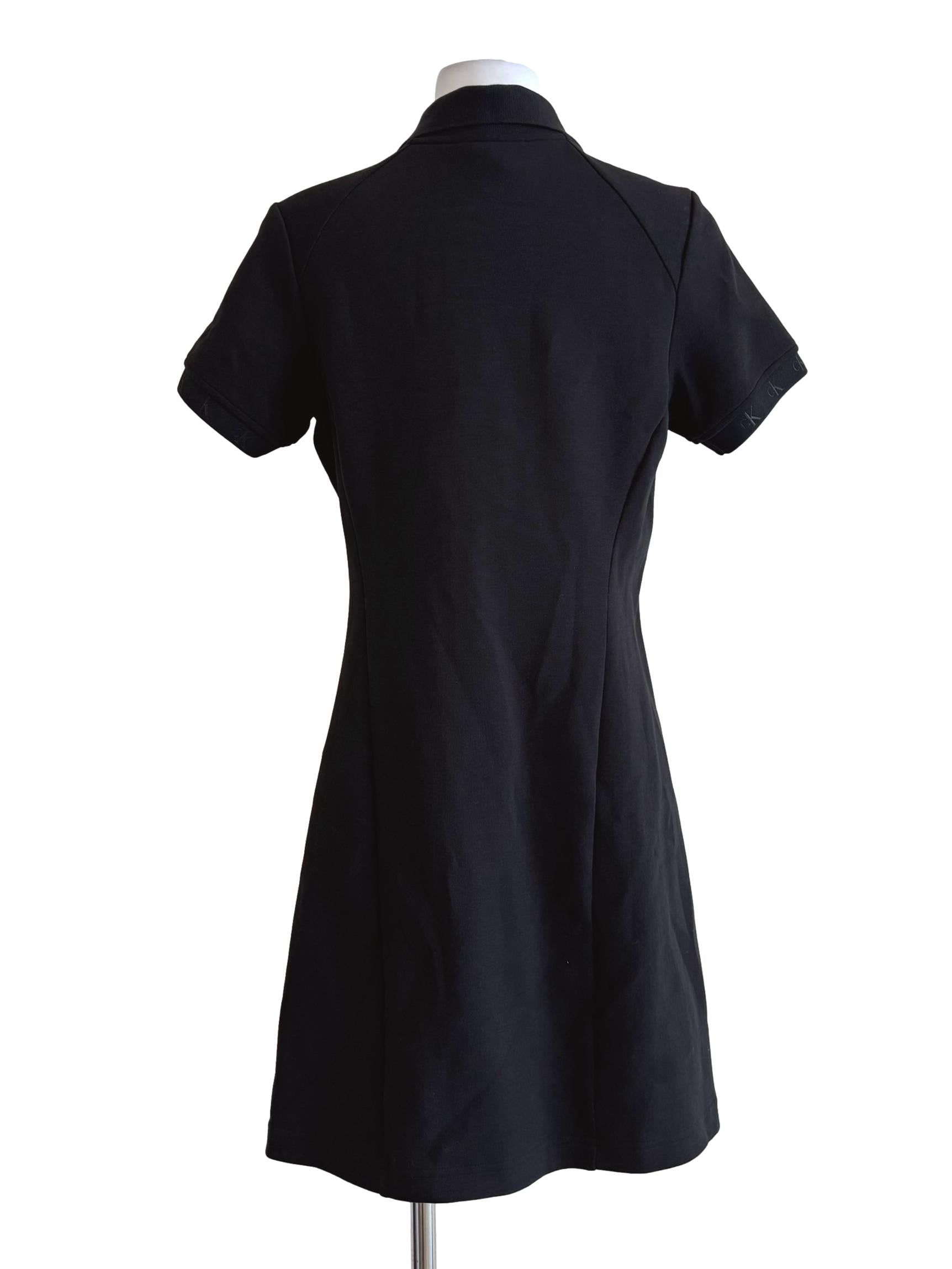Slate Black Short Sleeve Polo Dress