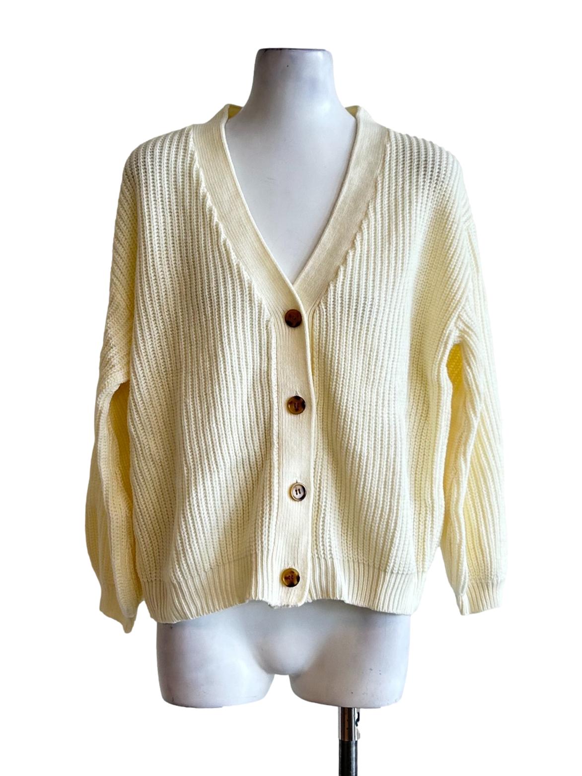 Cream Knitted Cardigan
