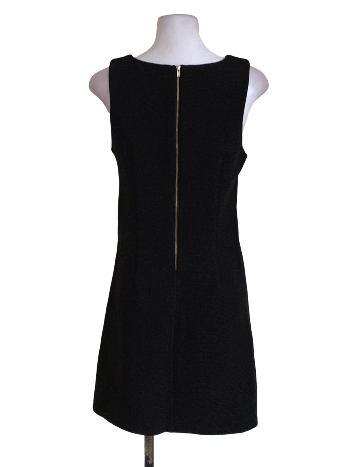 Black Candy Stripe Sheath Dress