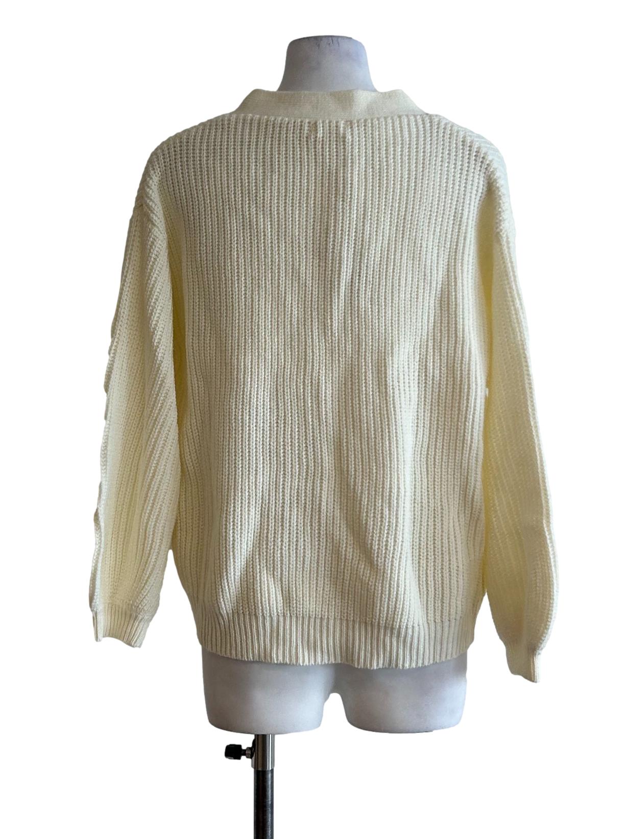 Cream Knitted Cardigan