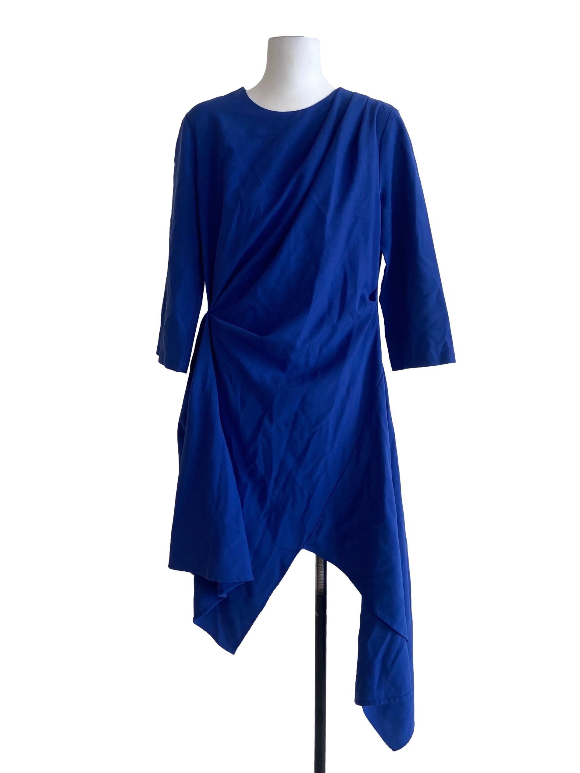Admiral Blue Asymmetric Dress