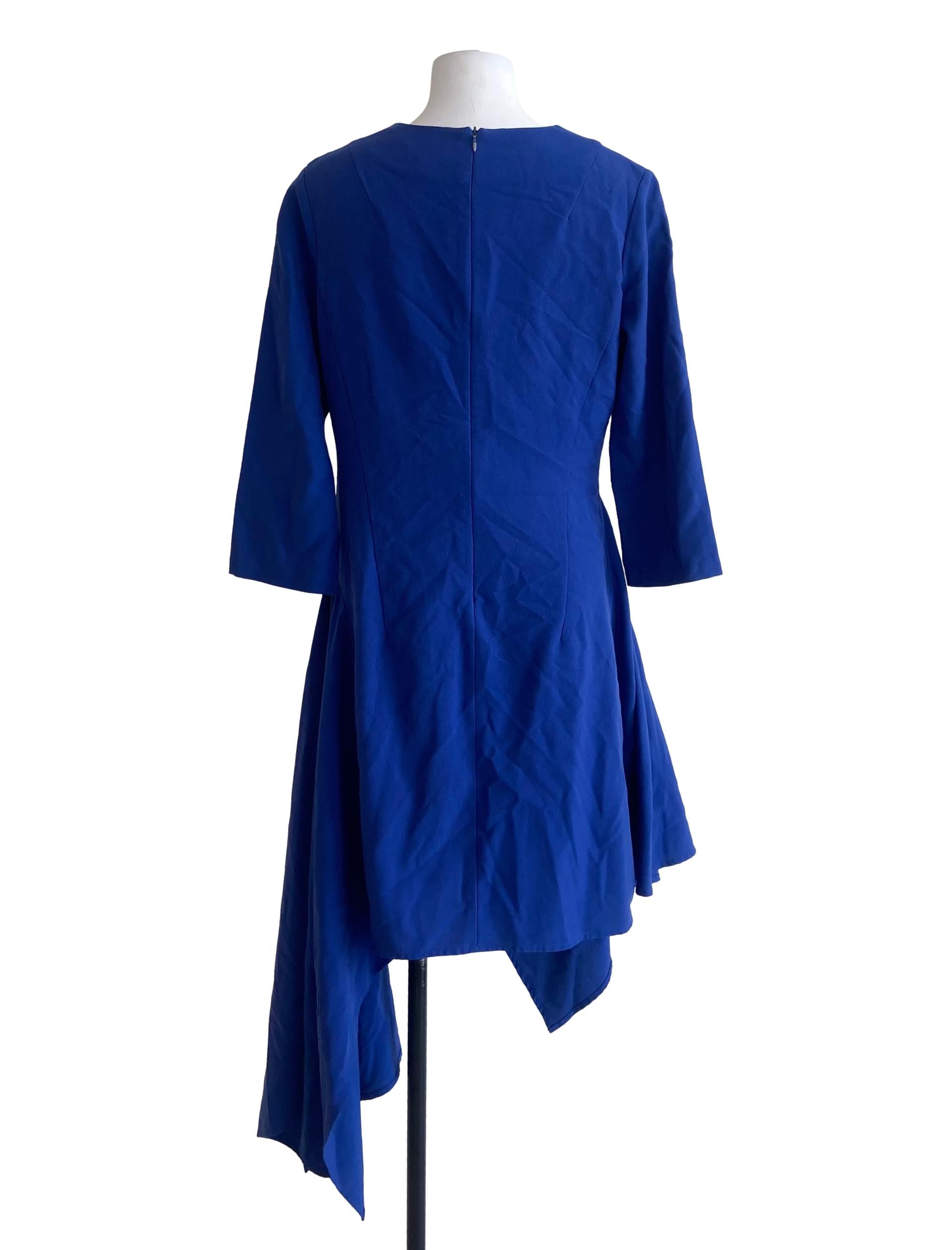 Admiral Blue Asymmetric Dress