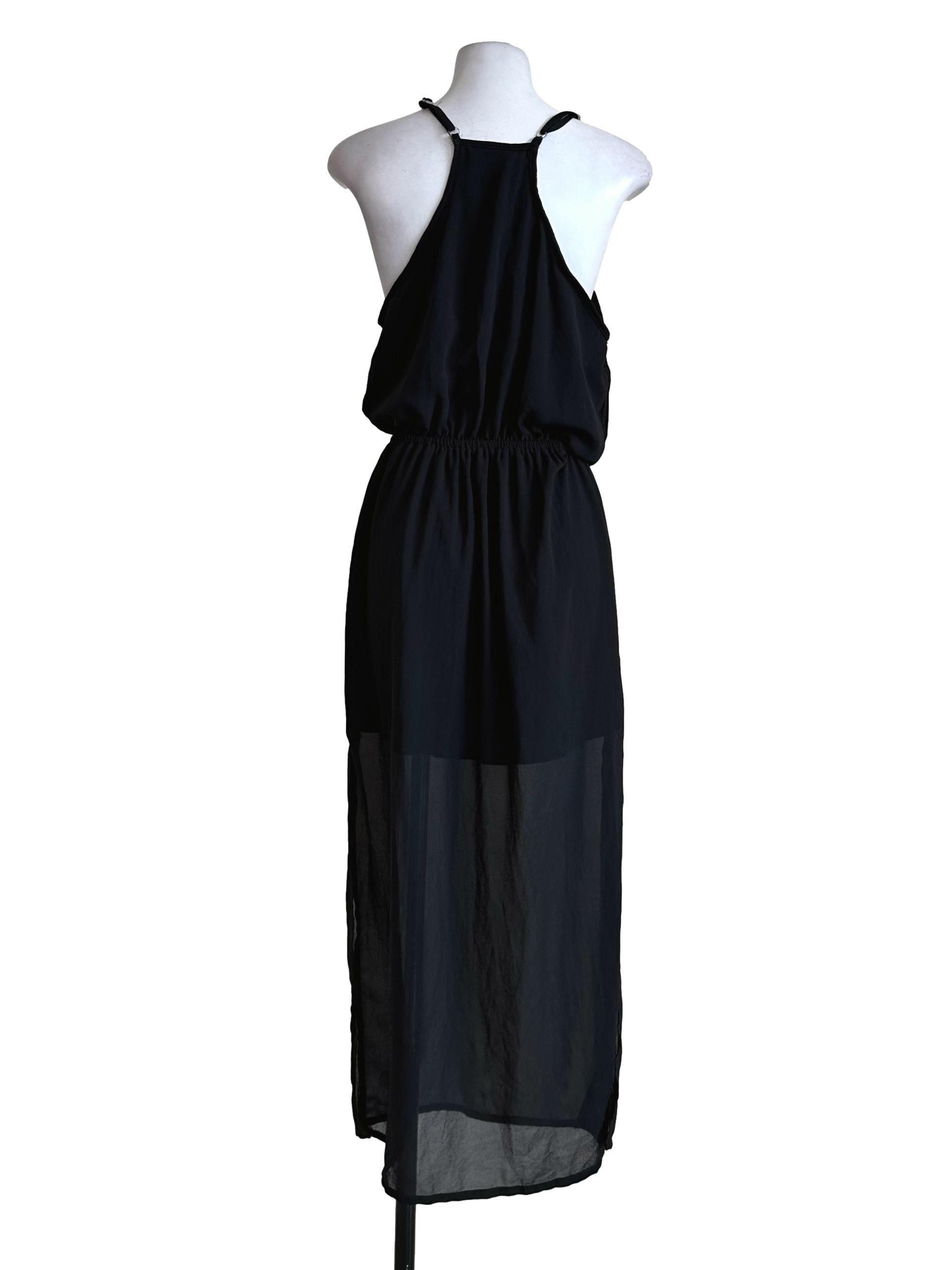 Black Plain Maxi Dress