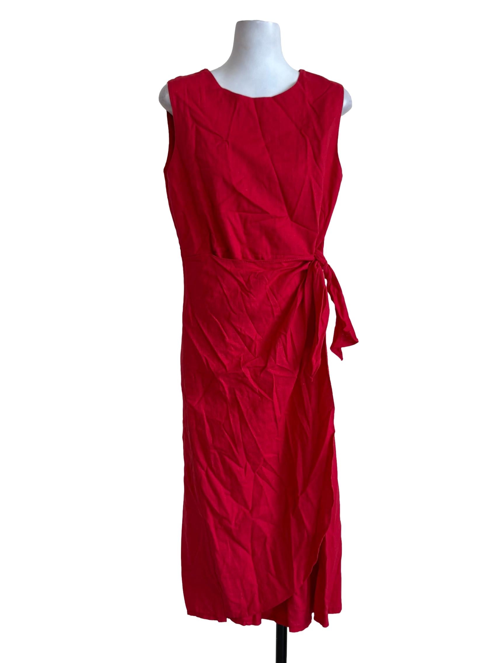 Strawberry Pink Wrap Dress