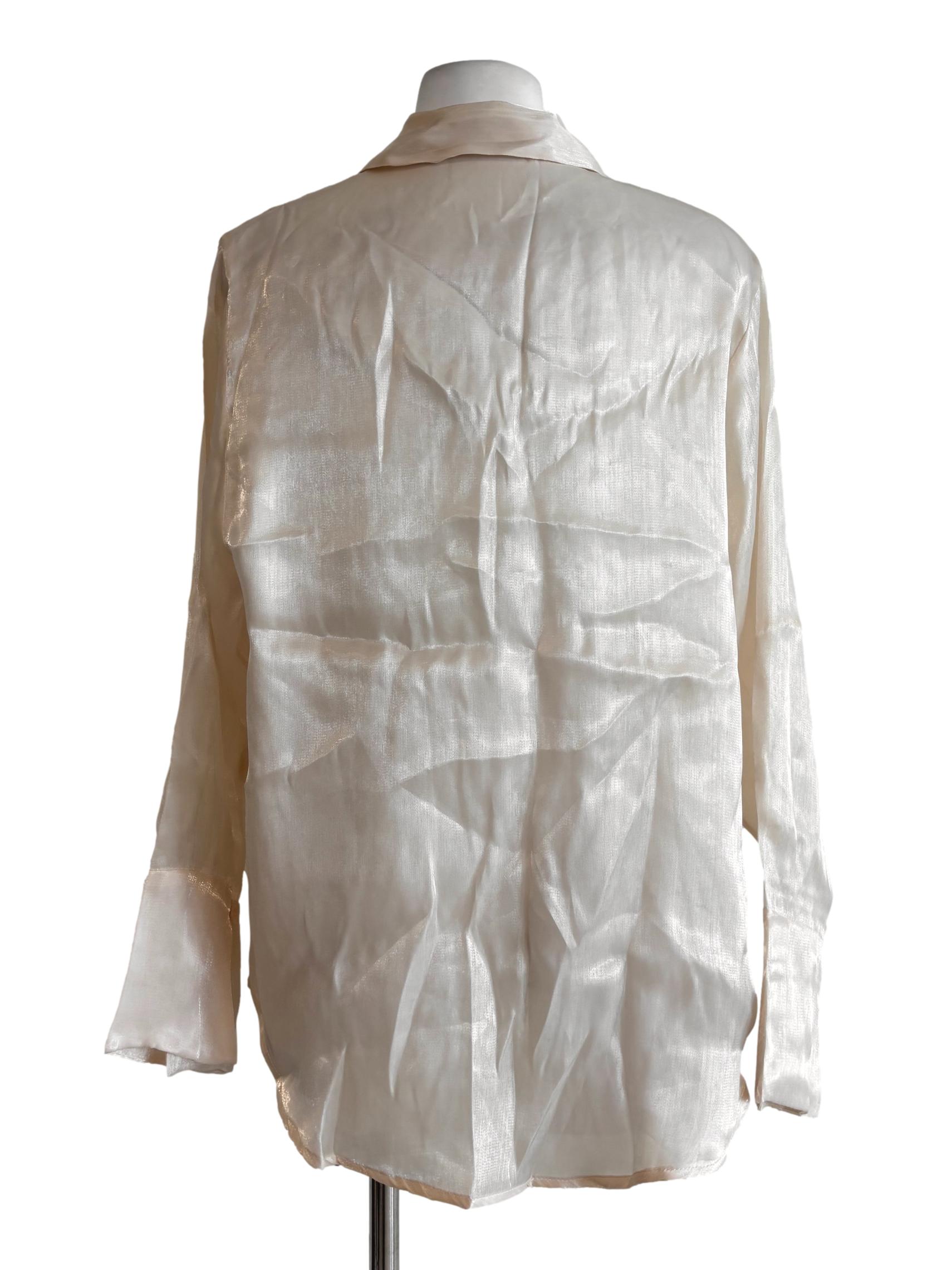 Light Champagne Silk Feel Shirt LB