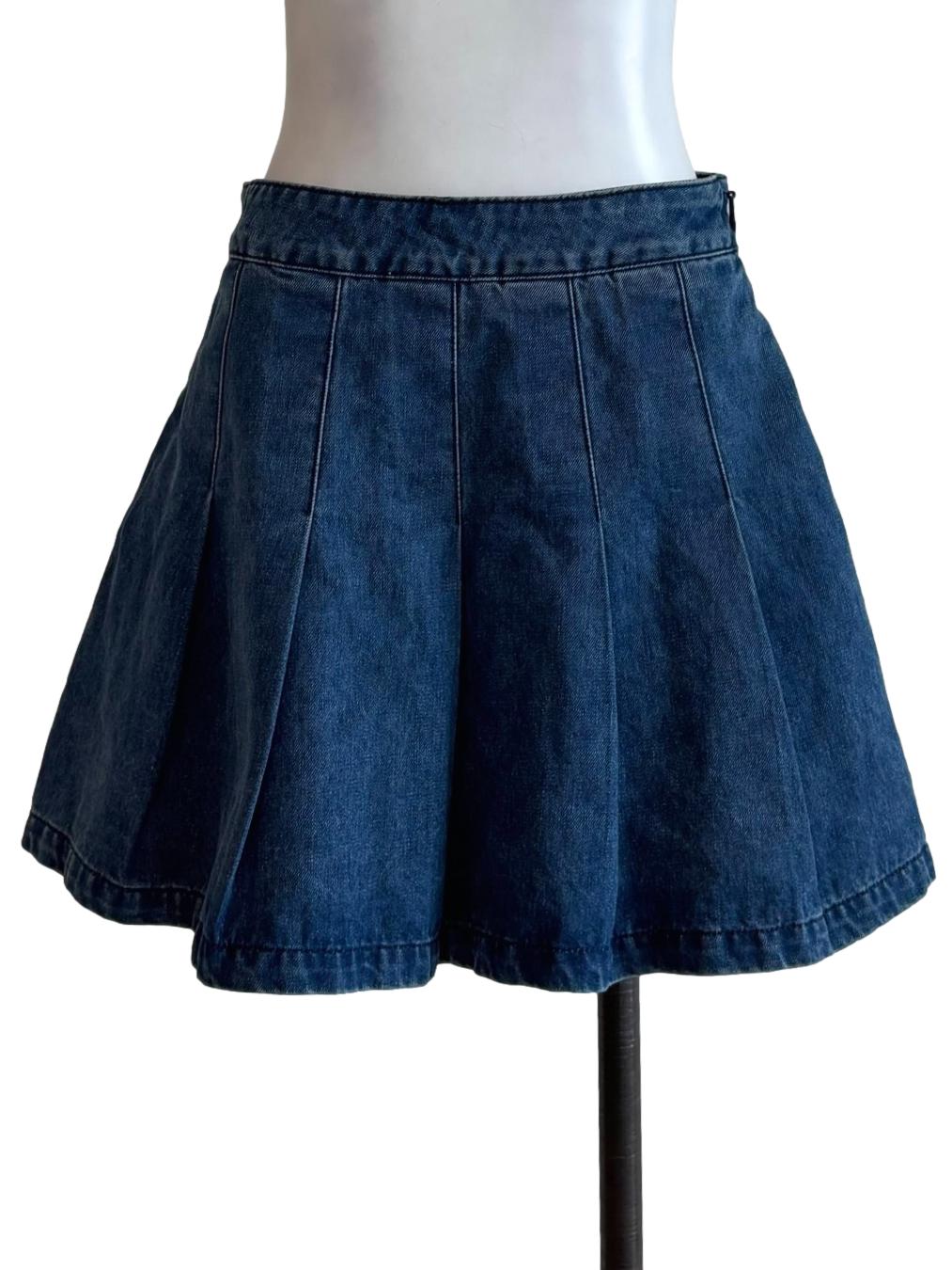 Denim Blue Tennis Skirt