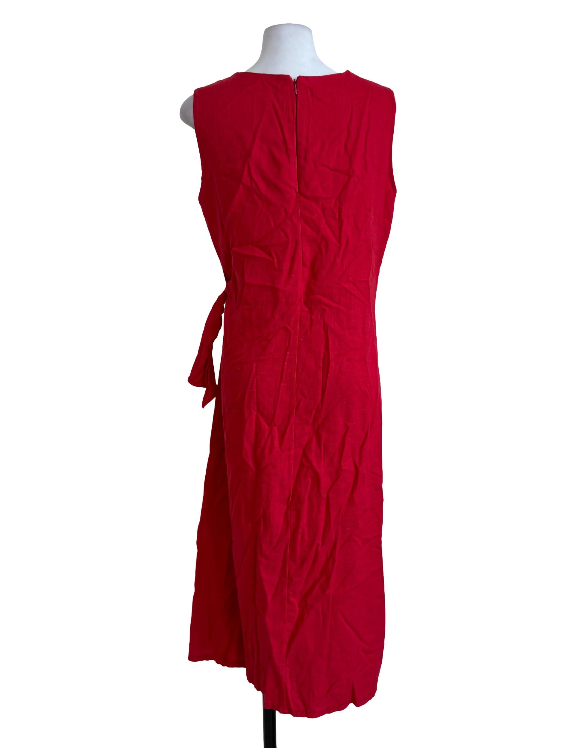 Strawberry Pink Wrap Dress