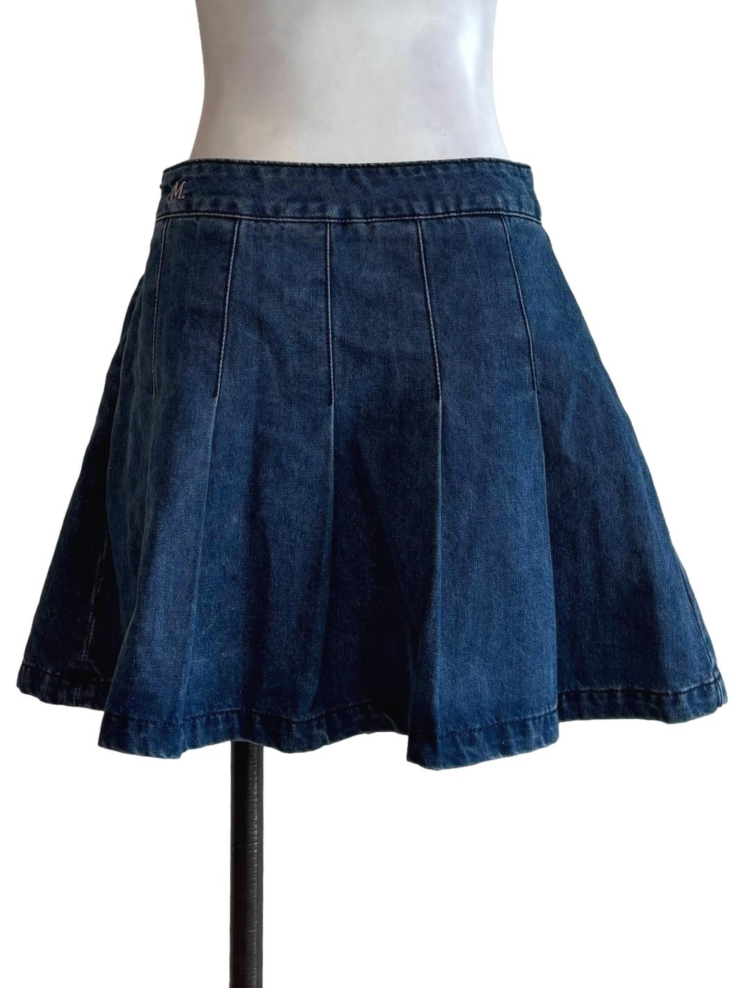 Denim Blue Tennis Skirt