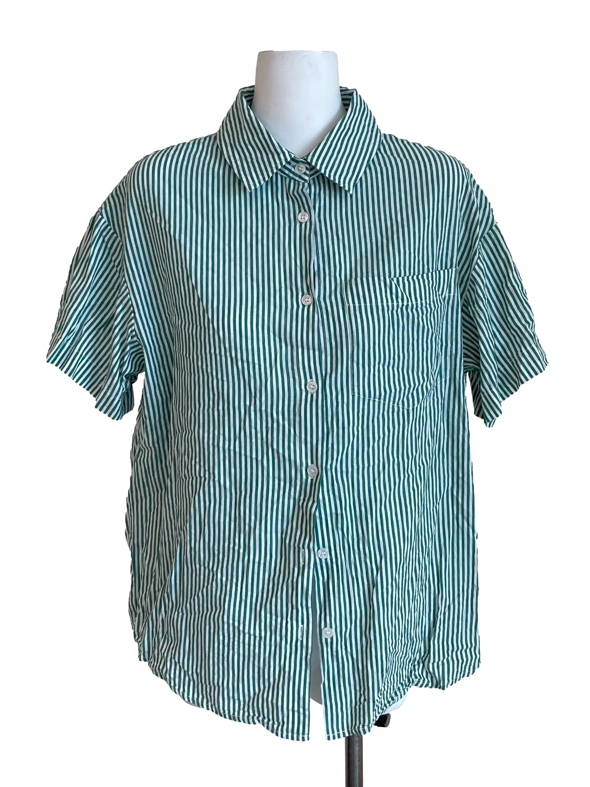 Ocean Green Bengal Stripes Oxford Shirt