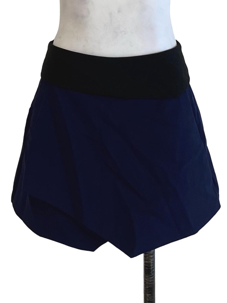 Azure Blue High-Waisted Skorts