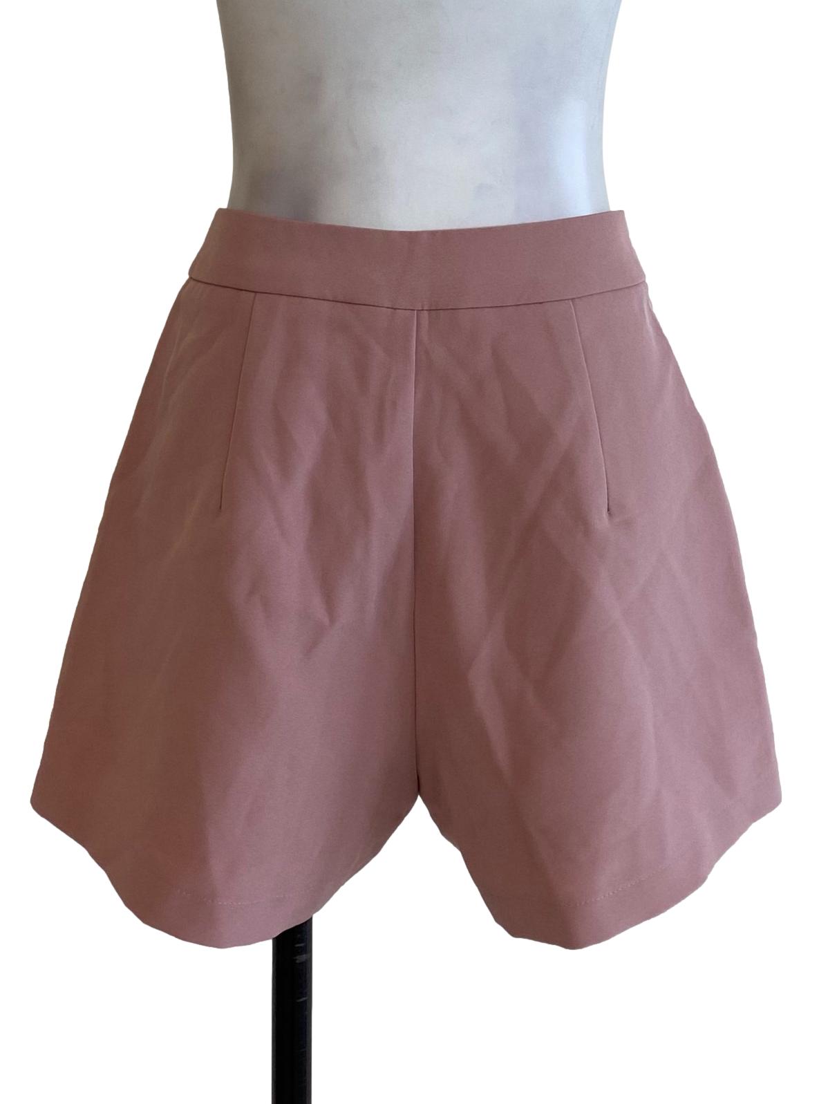 Pink Plain Shorts