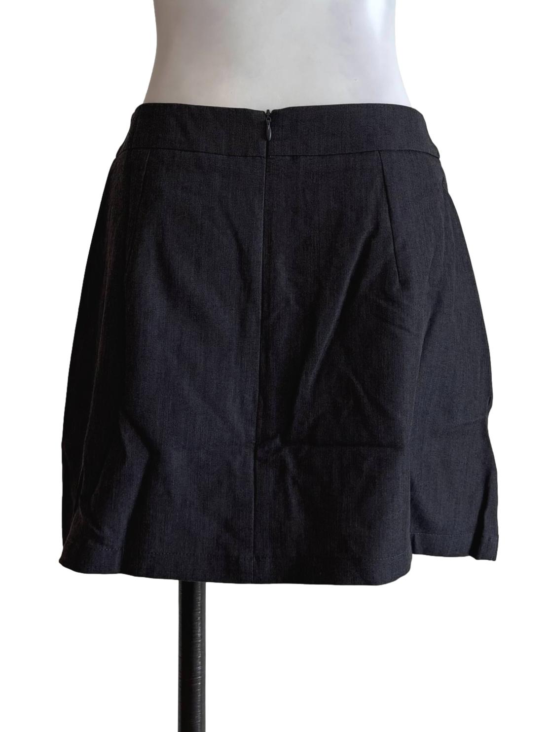 Carbon Grey Mini Skirt
