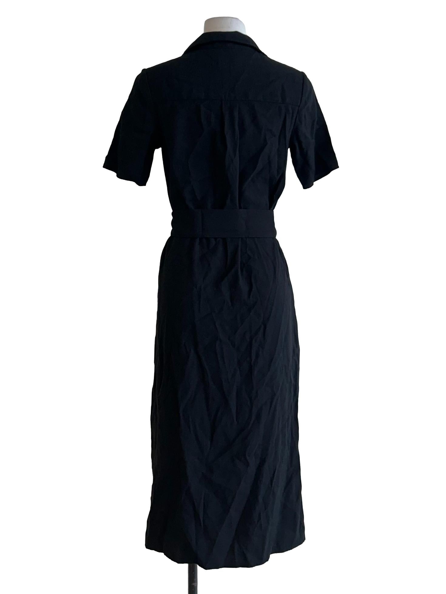 Black Shirt Dress With Side Slits OSN