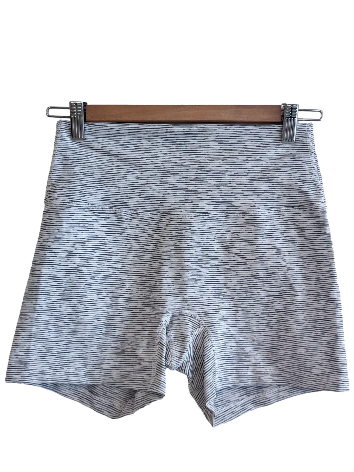 White Striped Mini Tights