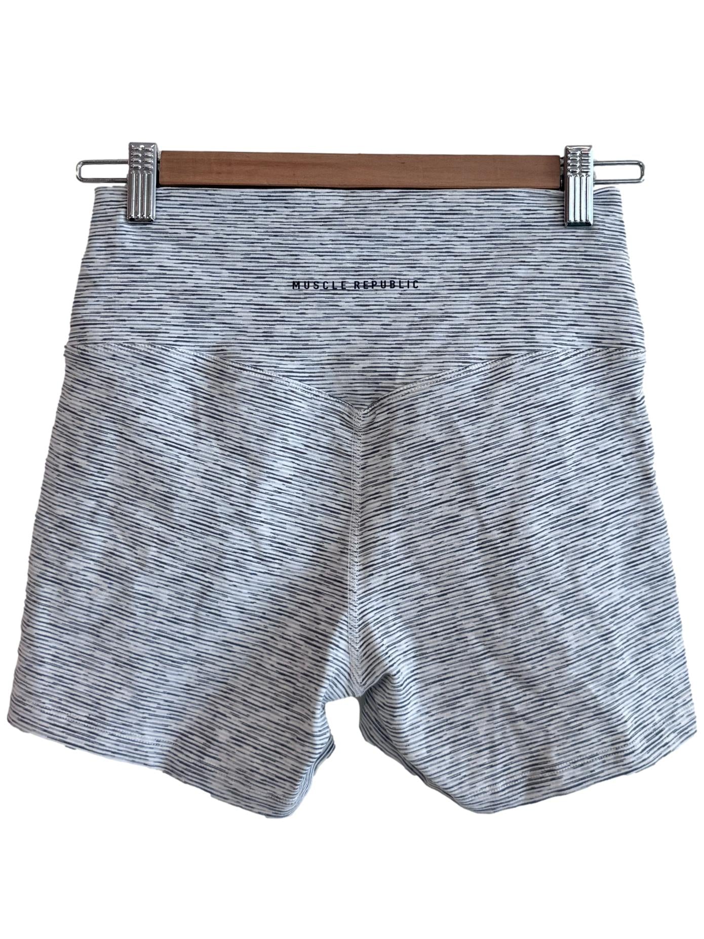 White Striped Mini Tights