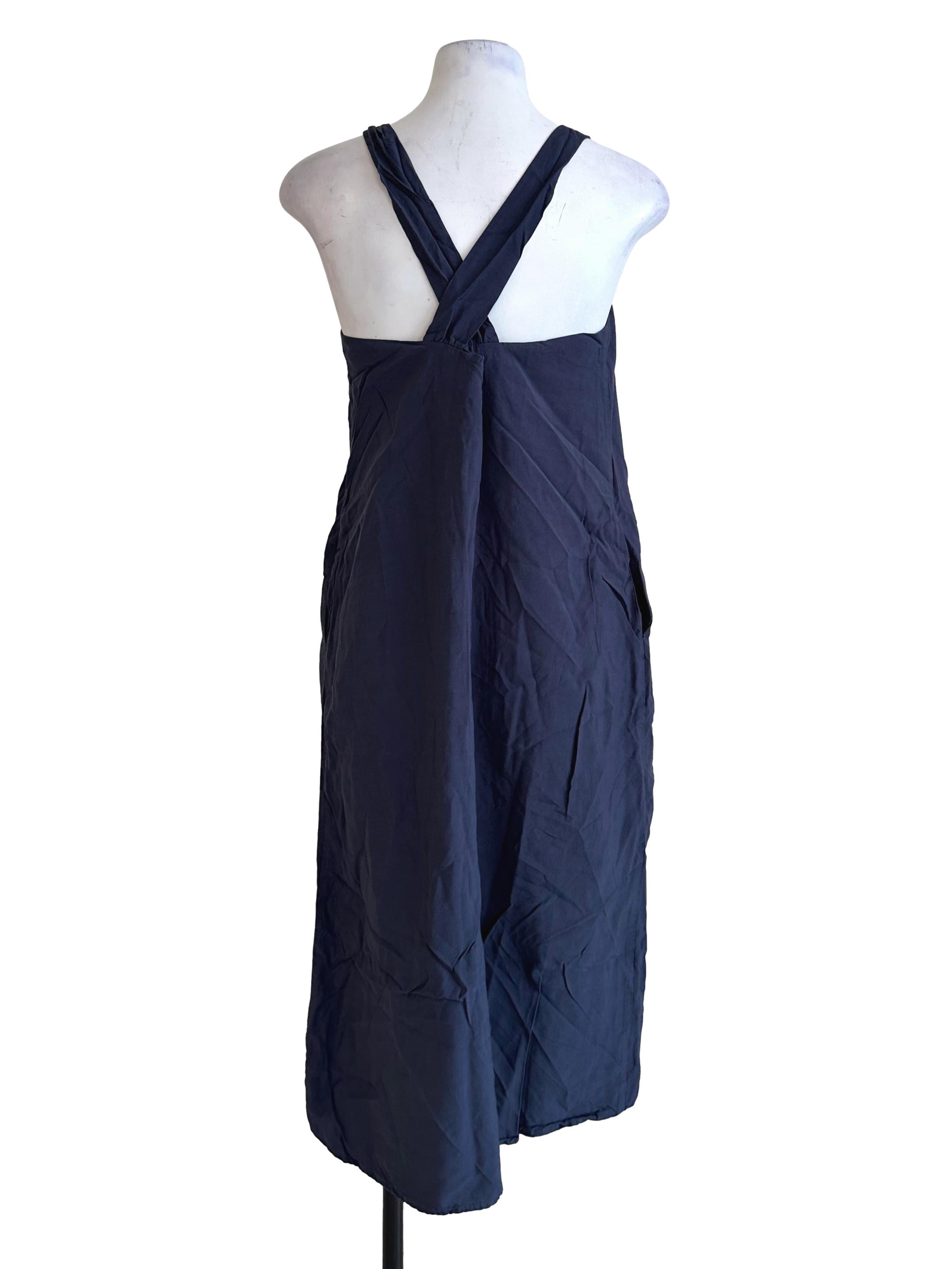 Denim Blue Halter Strap Dress