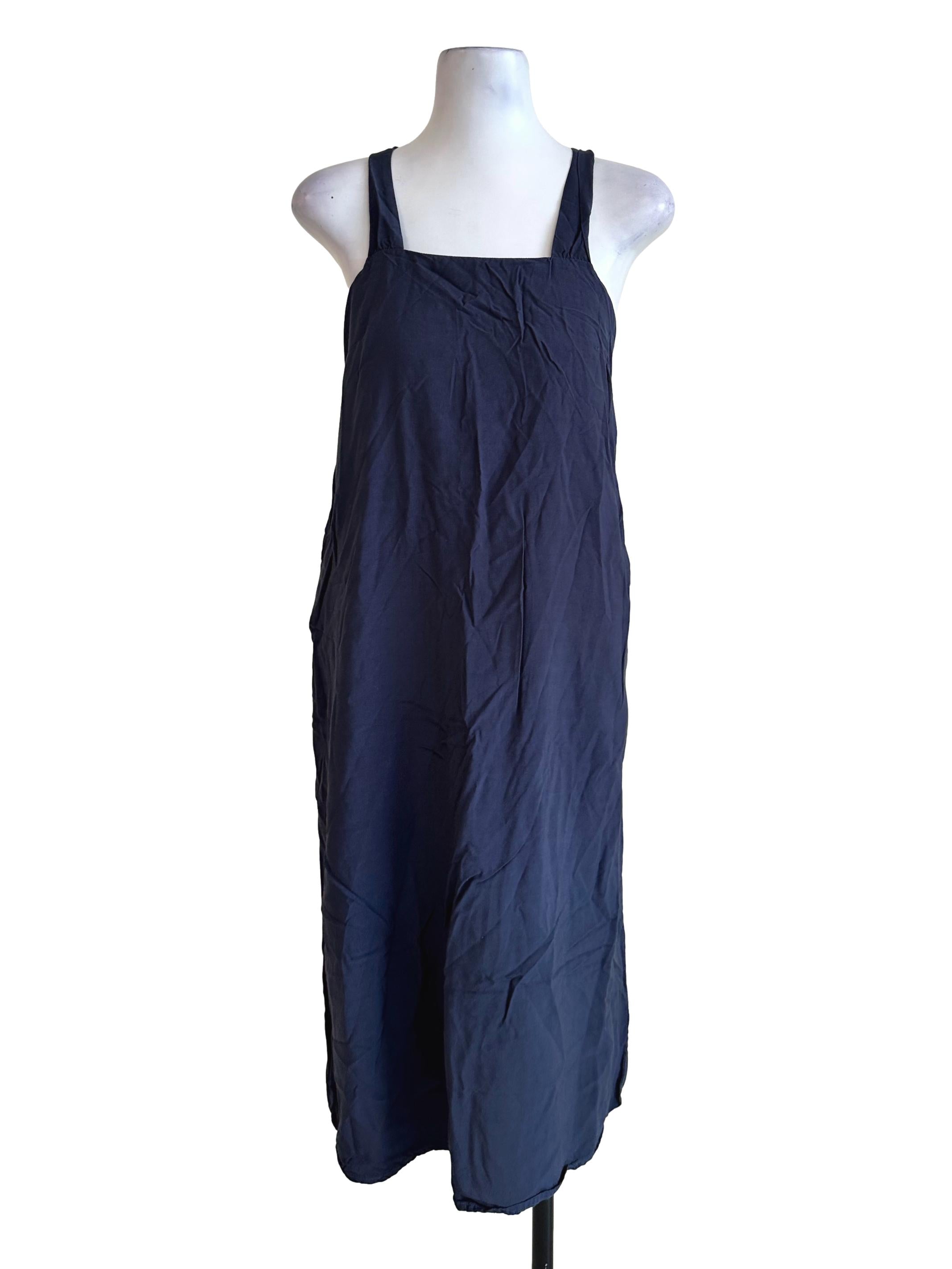 Denim Blue Halter Strap Dress