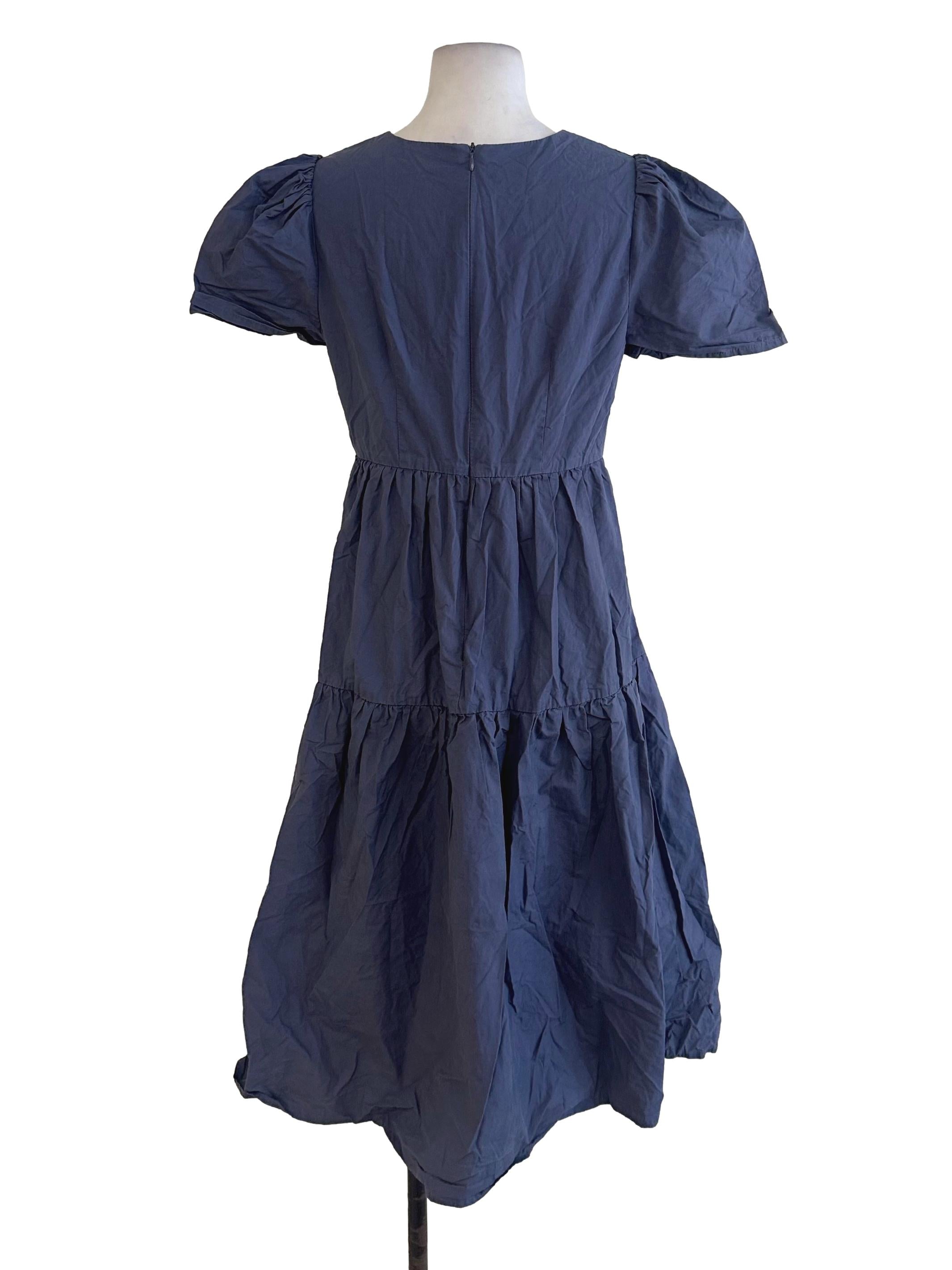 Lead Grey Tiered Dress