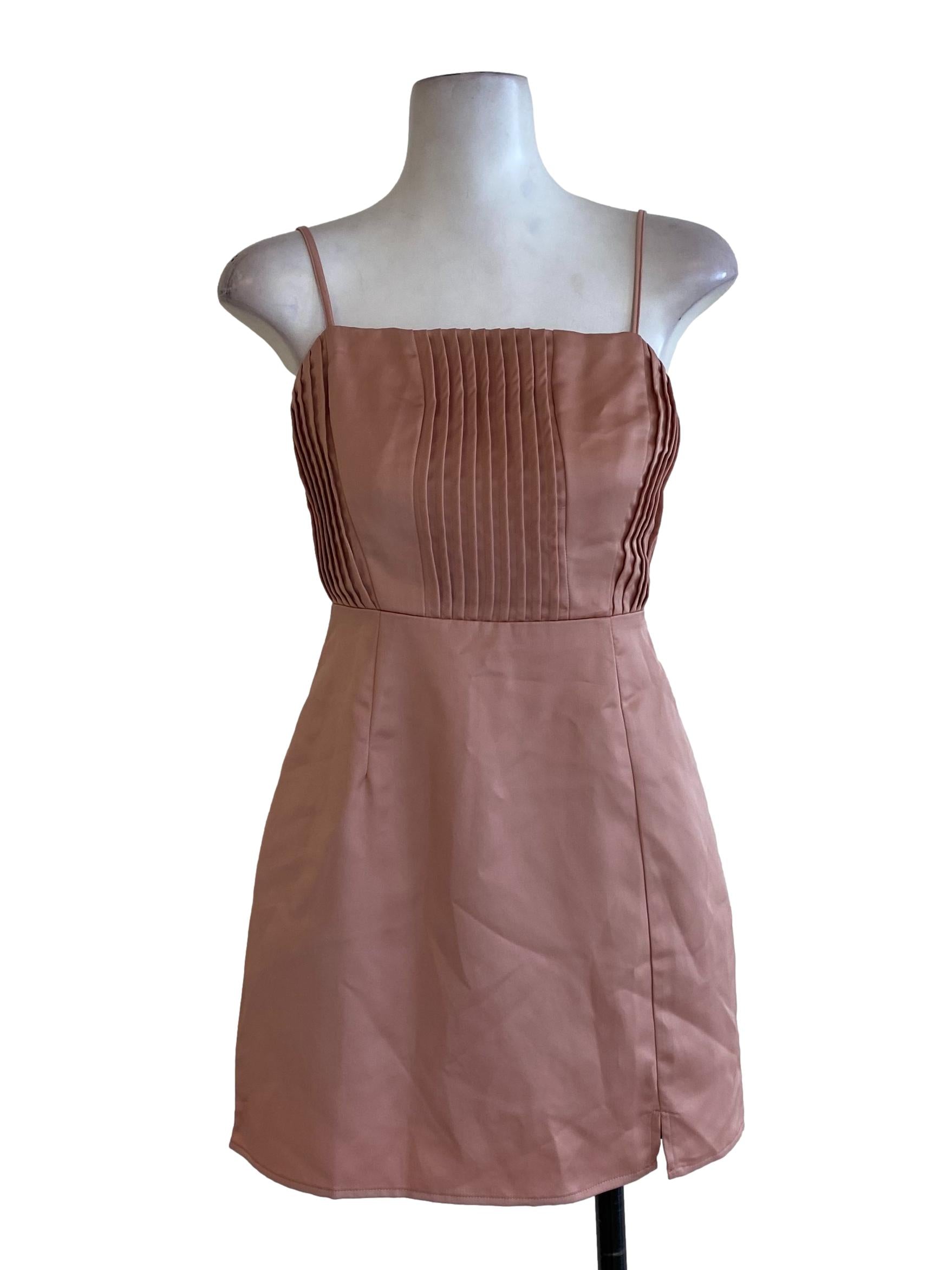 Pink Half Pleated Rompers