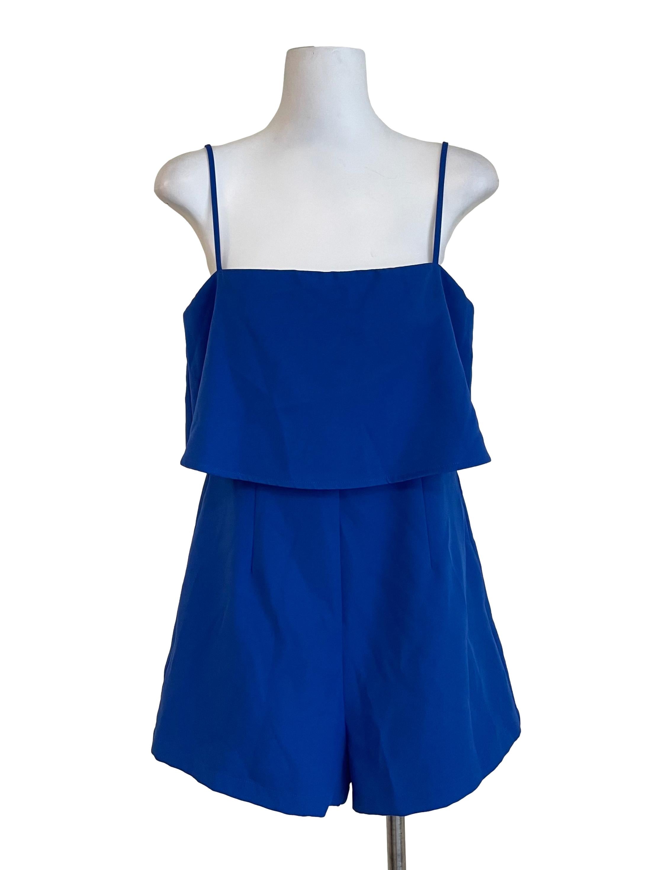 Lapis High Waist Cami Romper