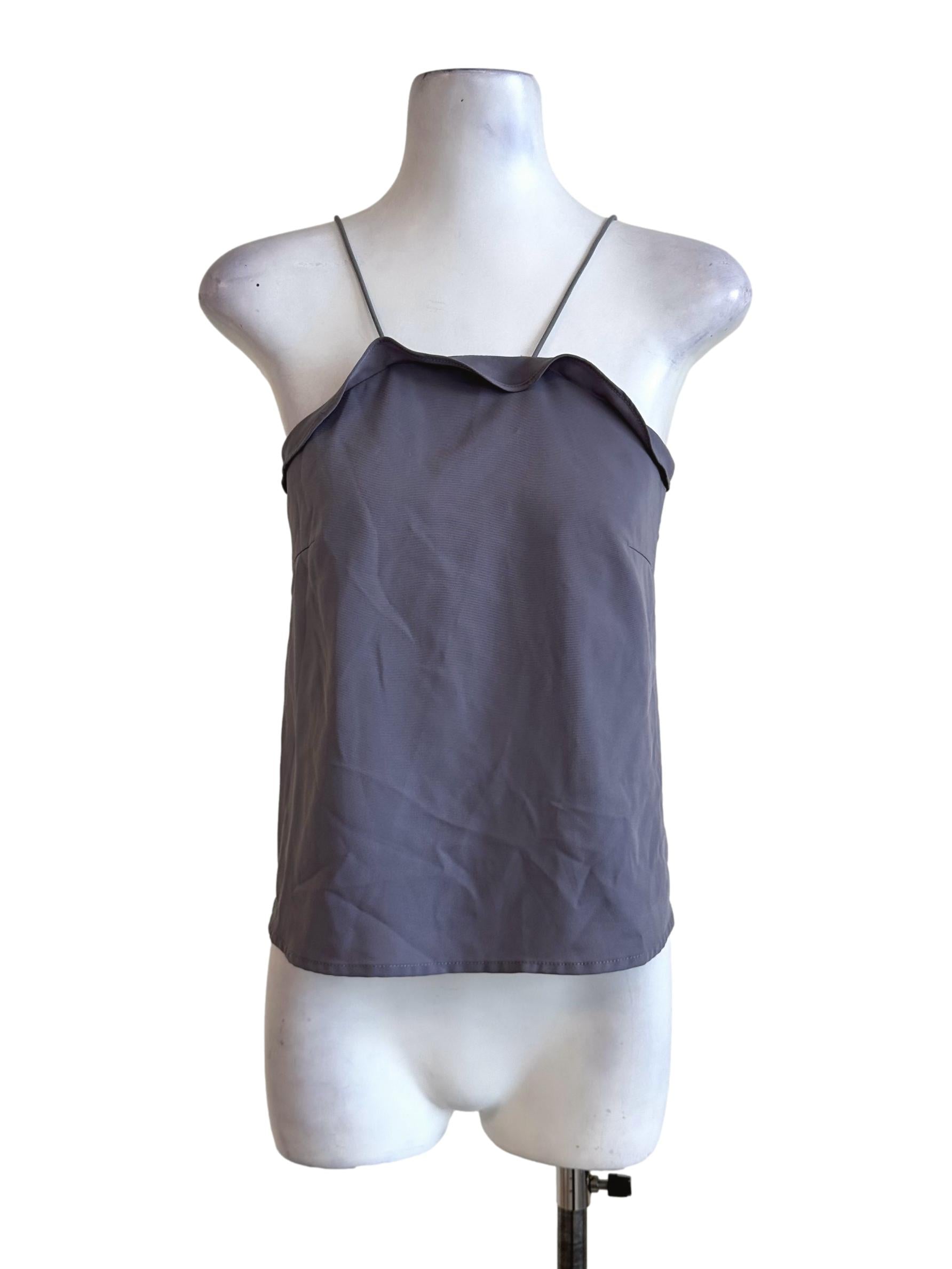 Slate Grey Sleeveless Top LB