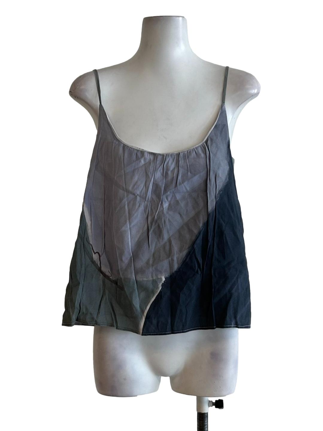 Multi Grey Spaghetti Strap Top OSN