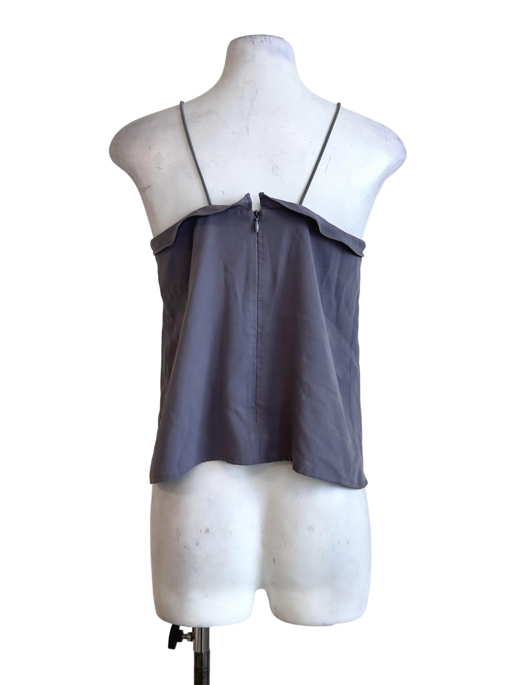 Slate Grey Sleeveless Top LB