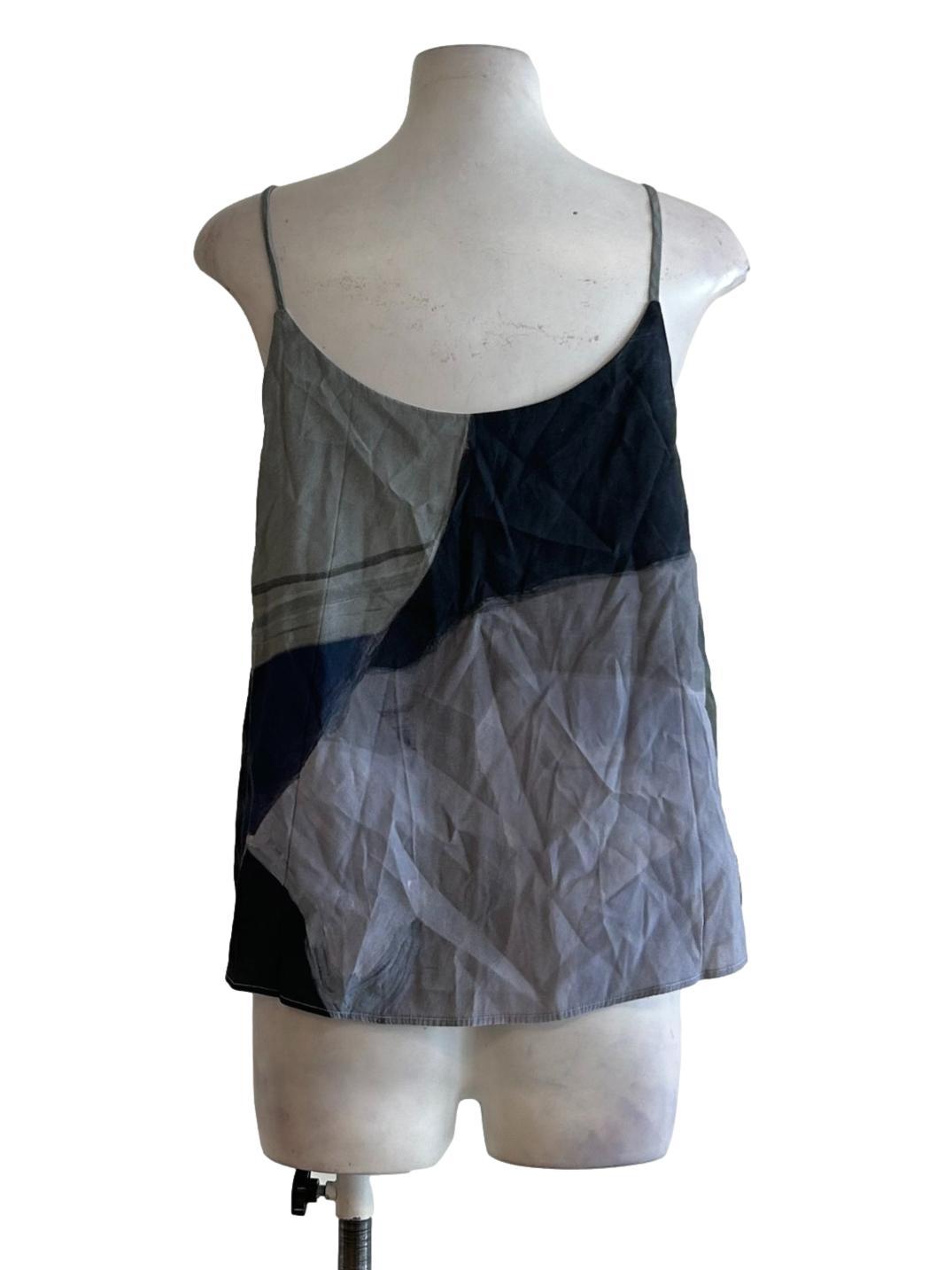 Multi Grey Spaghetti Strap Top OSN