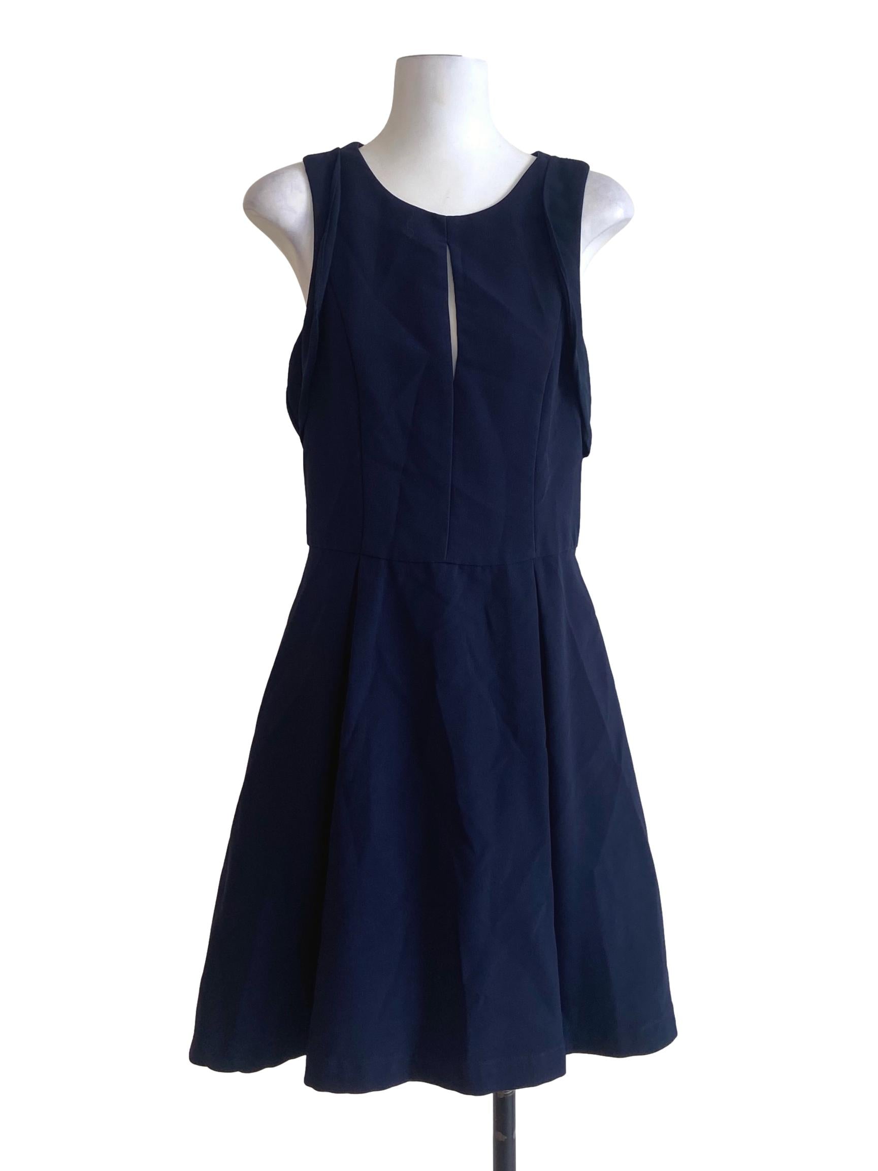 Navy Blue A-Line Dress