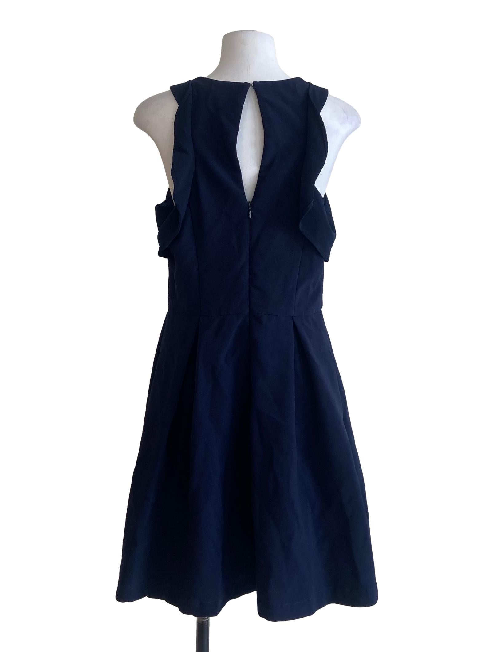 Navy Blue A-Line Dress