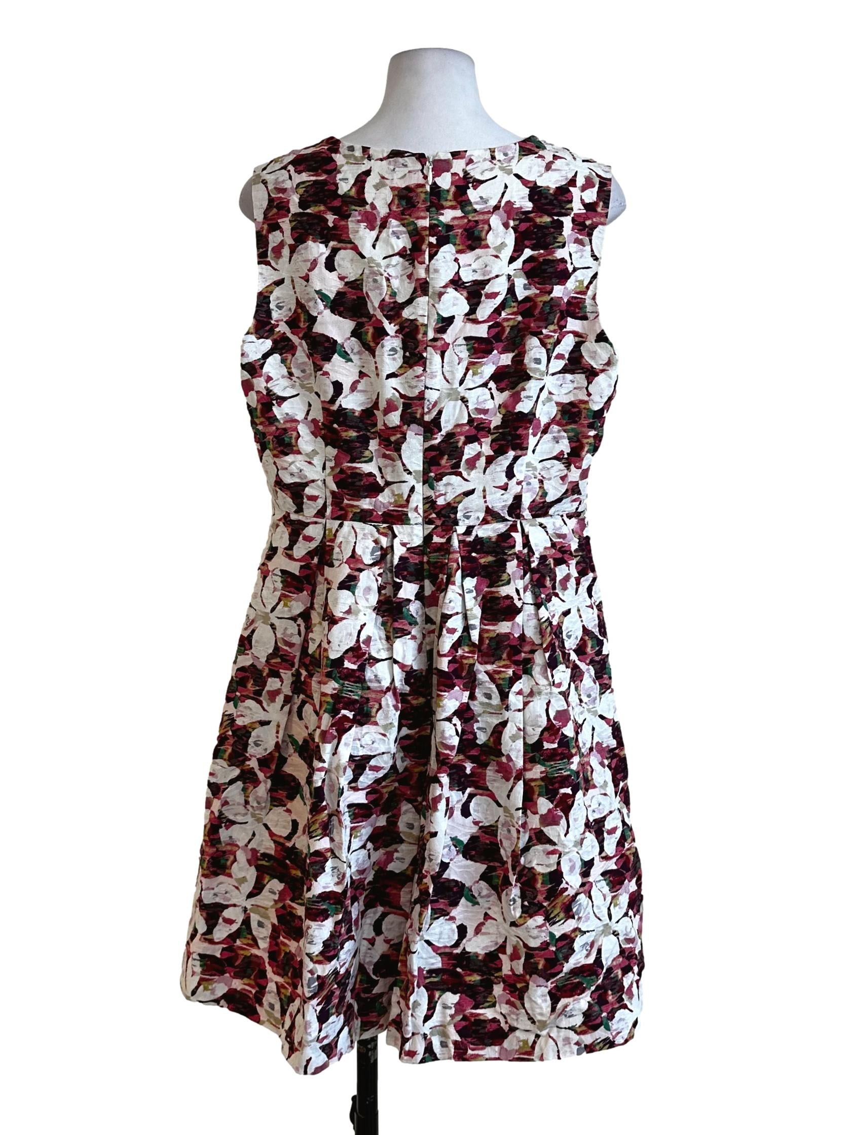 Currant Pink Flower Pattern Dress