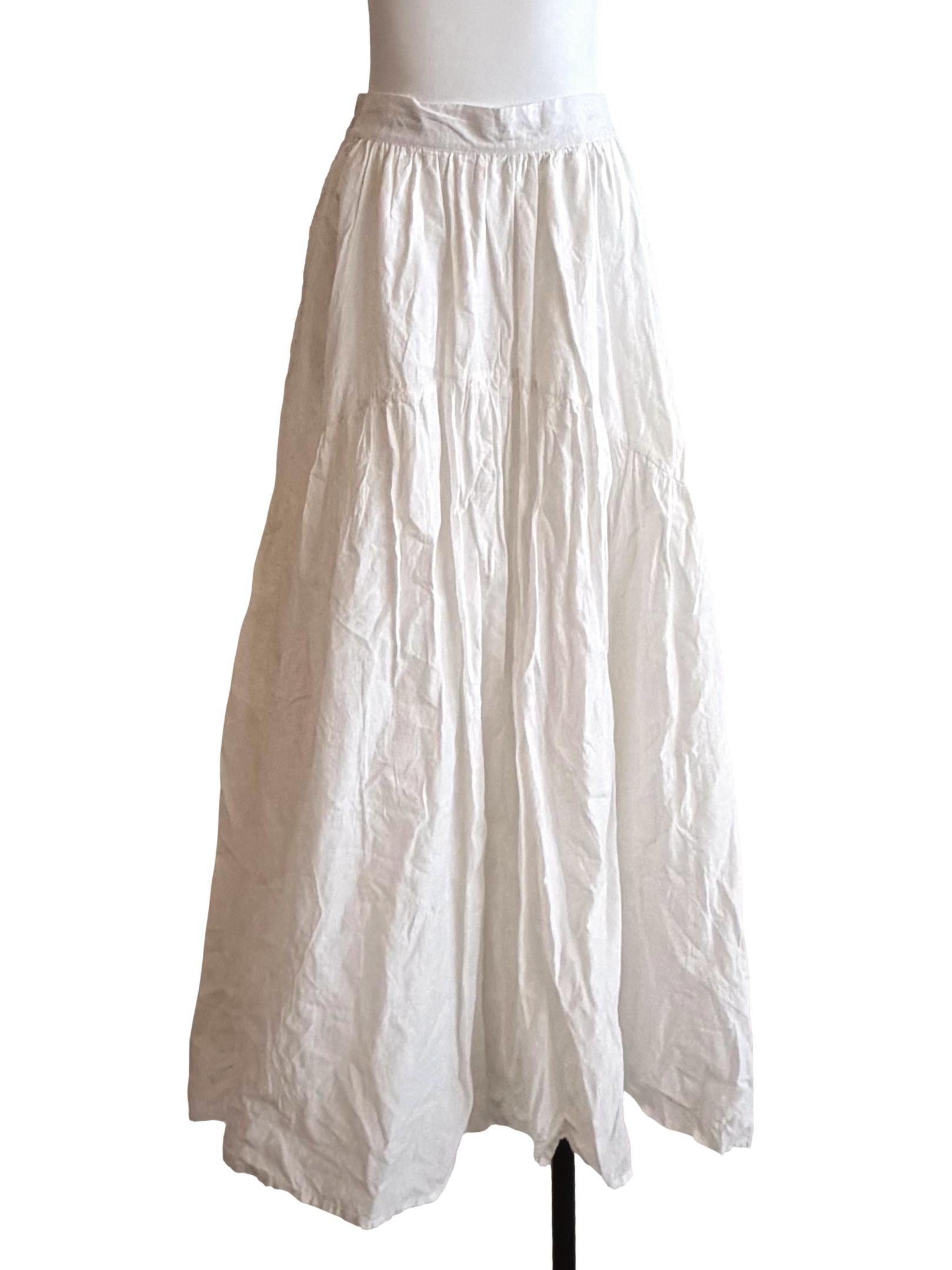 Daisy White Maxi Skirt TTR