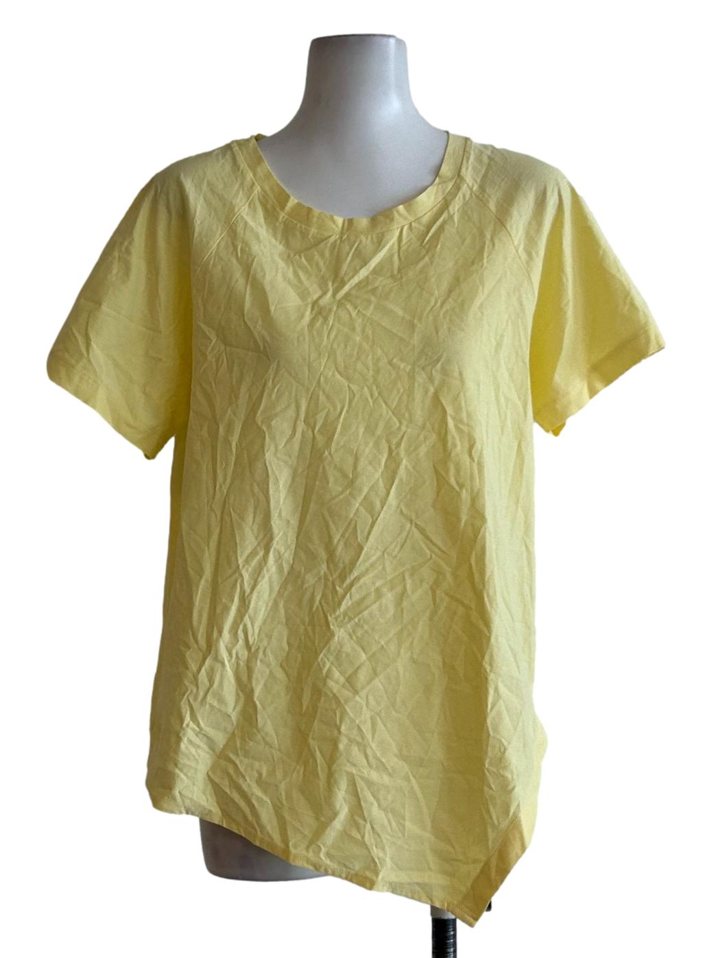 Yellow Asymmetrical T-Shirt
