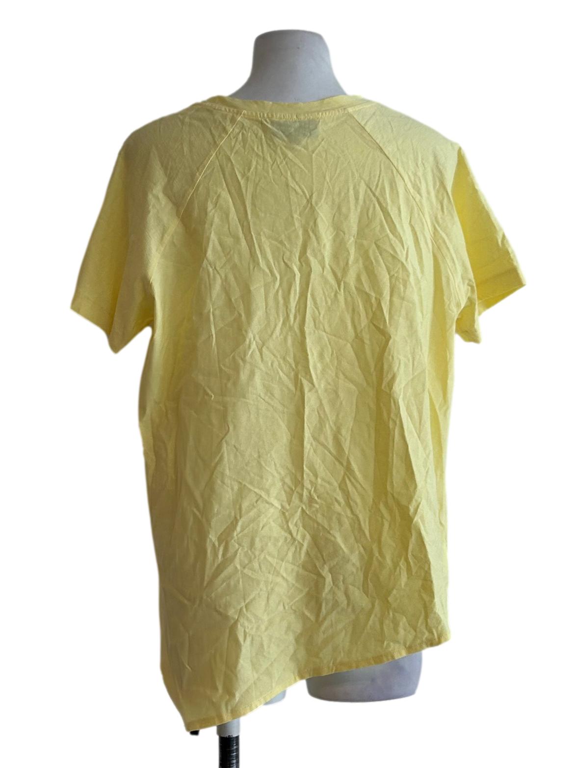 Yellow Asymmetrical T-Shirt