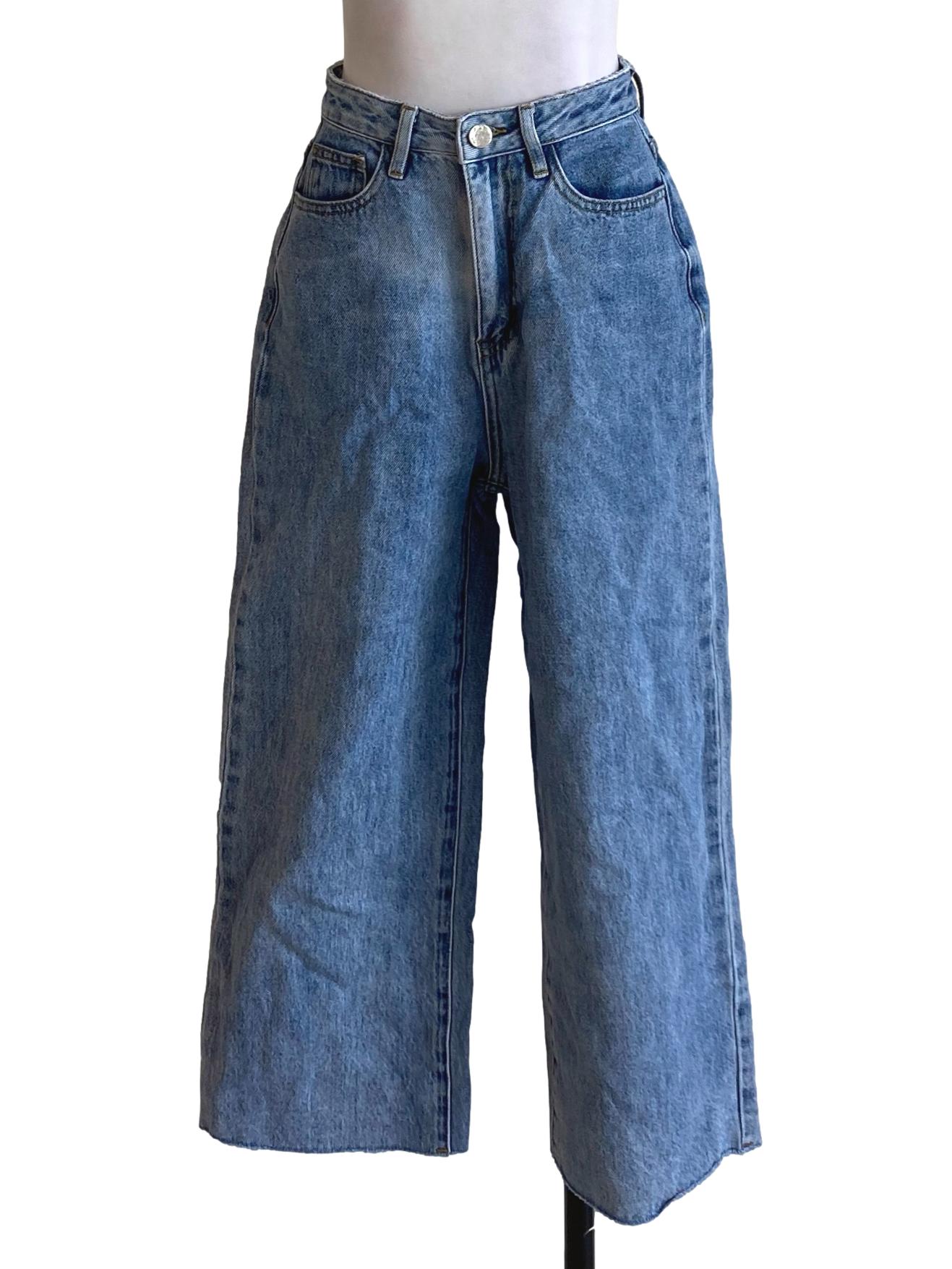 Light Denim Blue Distressed Jeans
