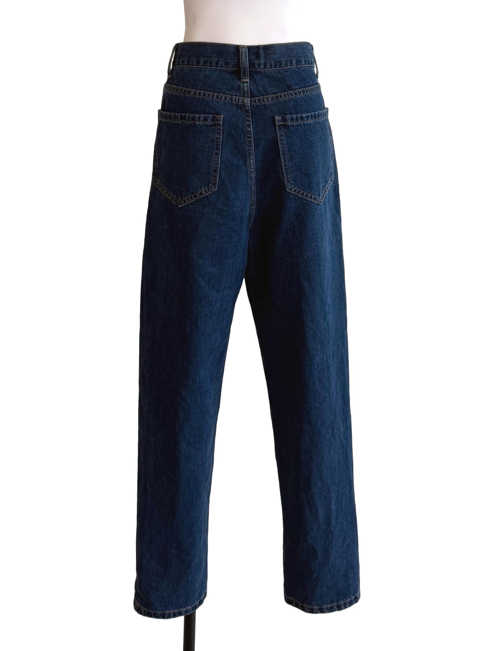 Navy Blue Baggy Pants TWL