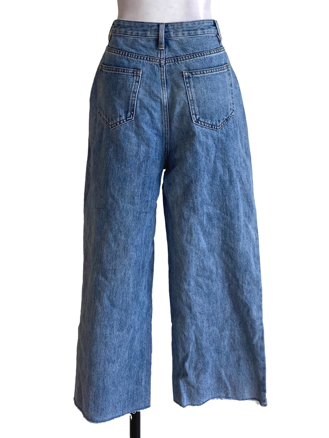 Light Denim Blue Distressed Jeans