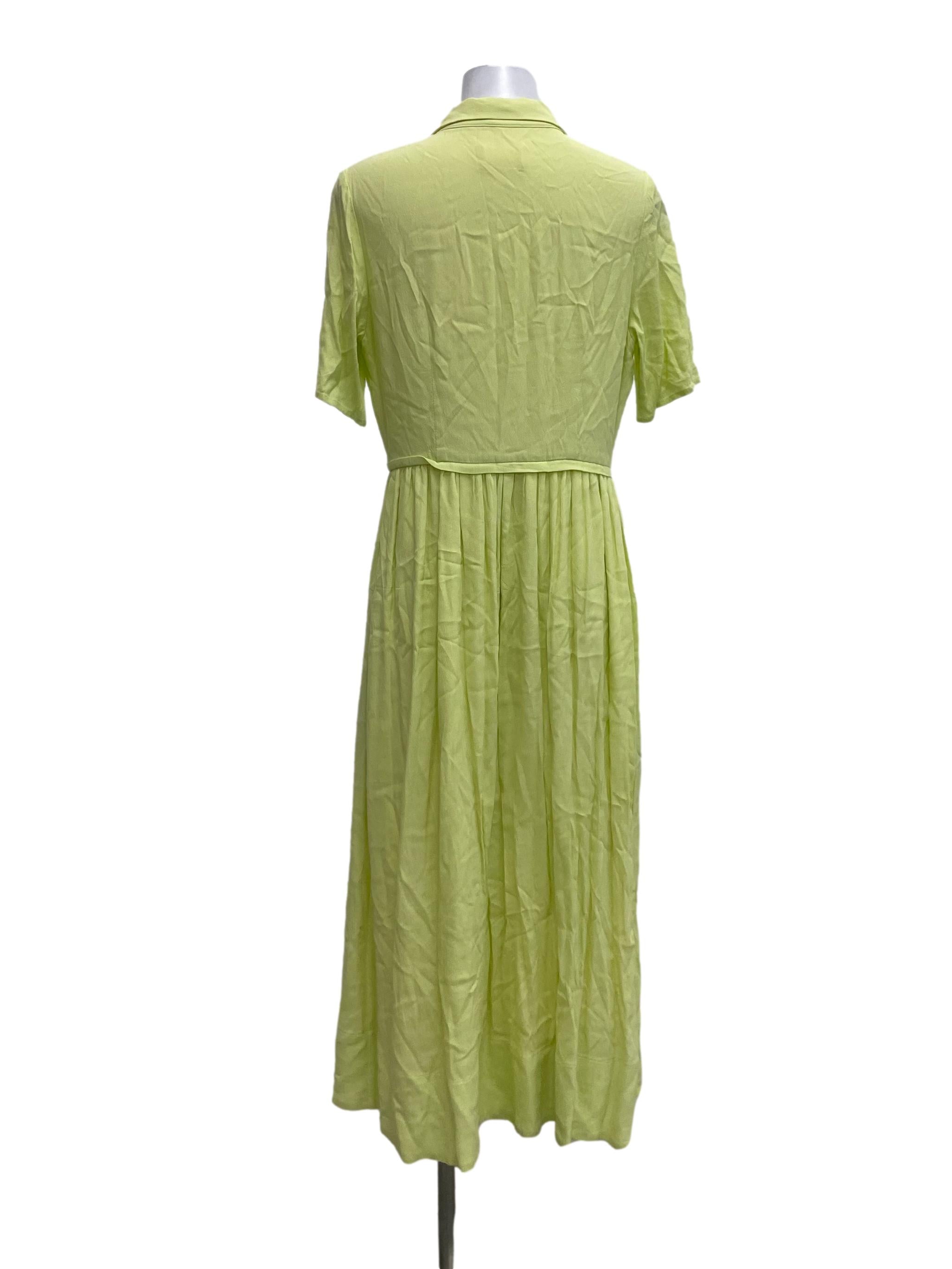 Green Collared Shirt Dress OSN