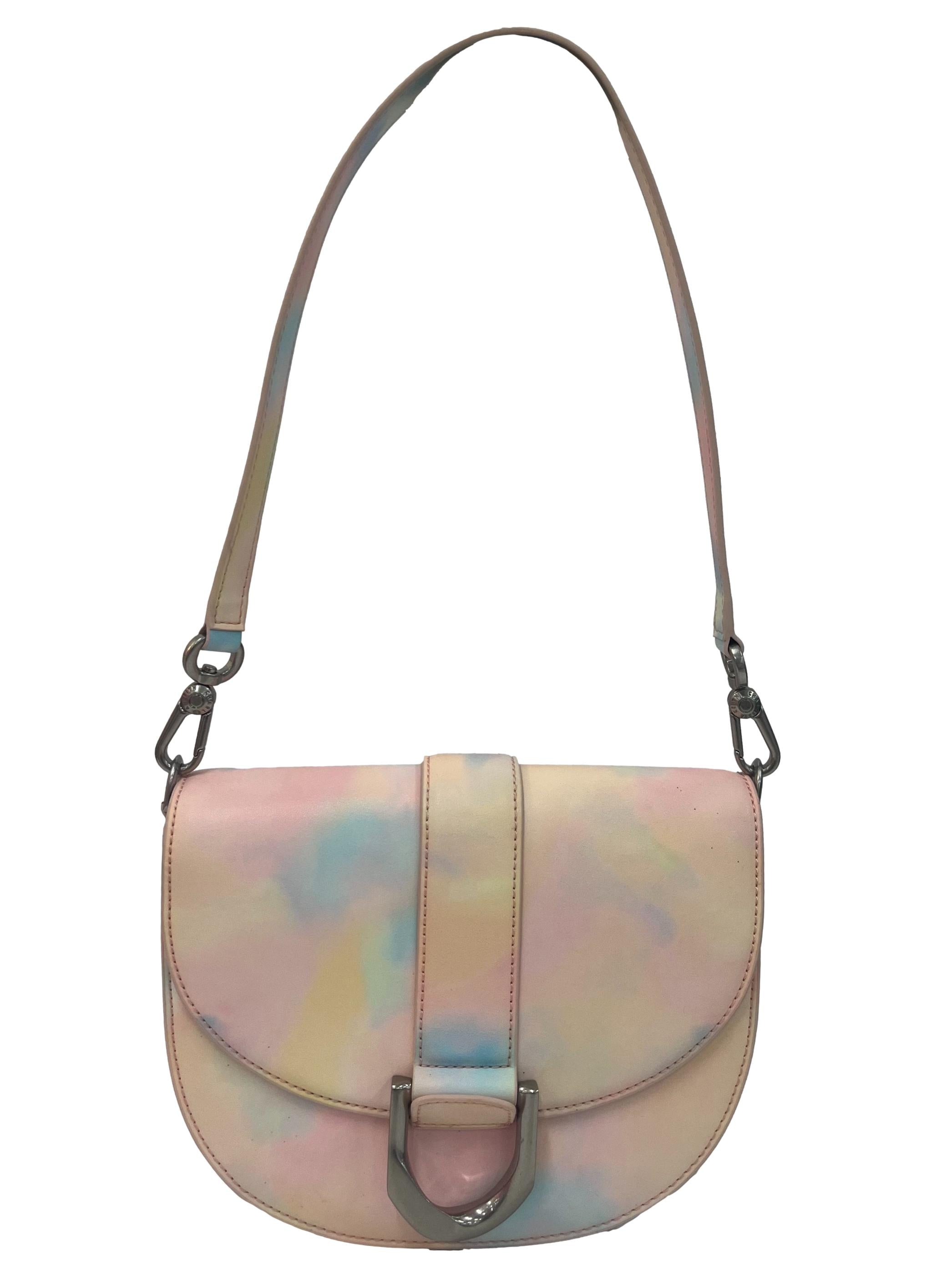 Pastel Gradient Medium Shoulder Bag With Changeable Straps