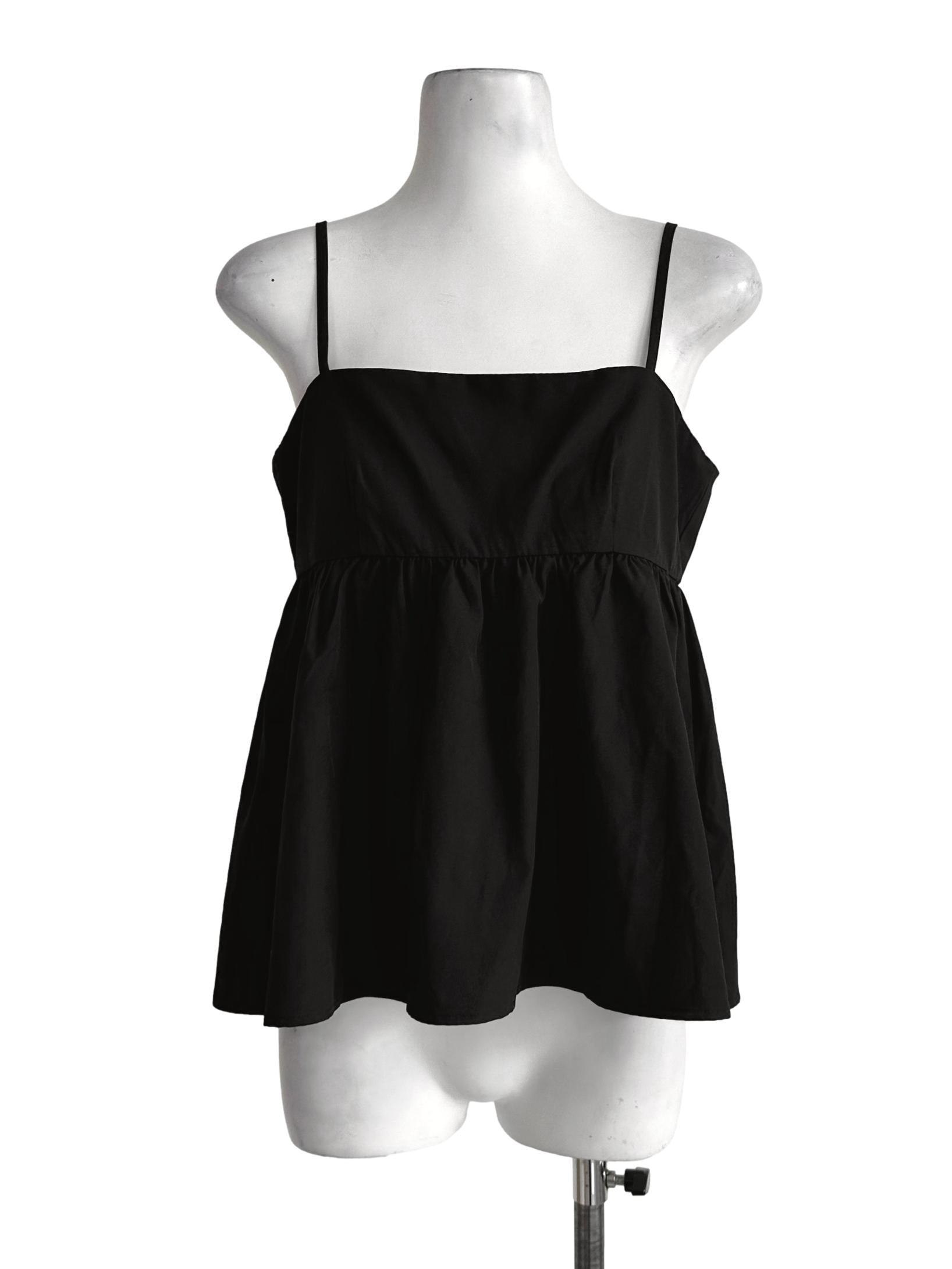 Onyx Black Sleeveless Top YHF