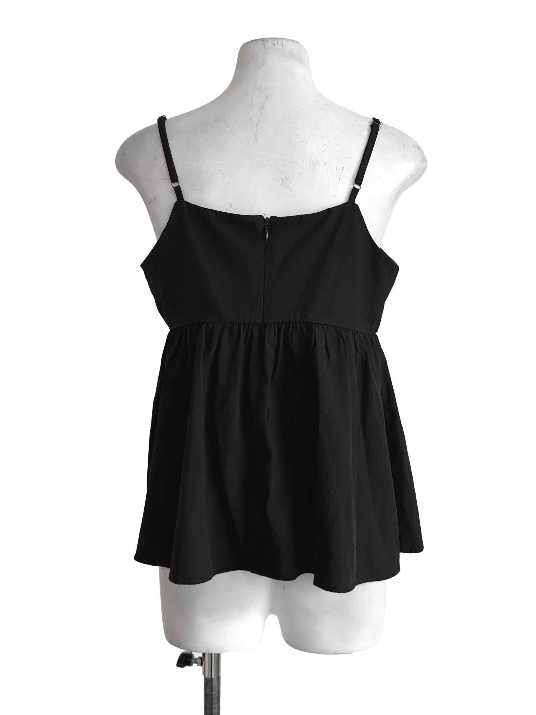 Onyx Black Sleeveless Top YHF