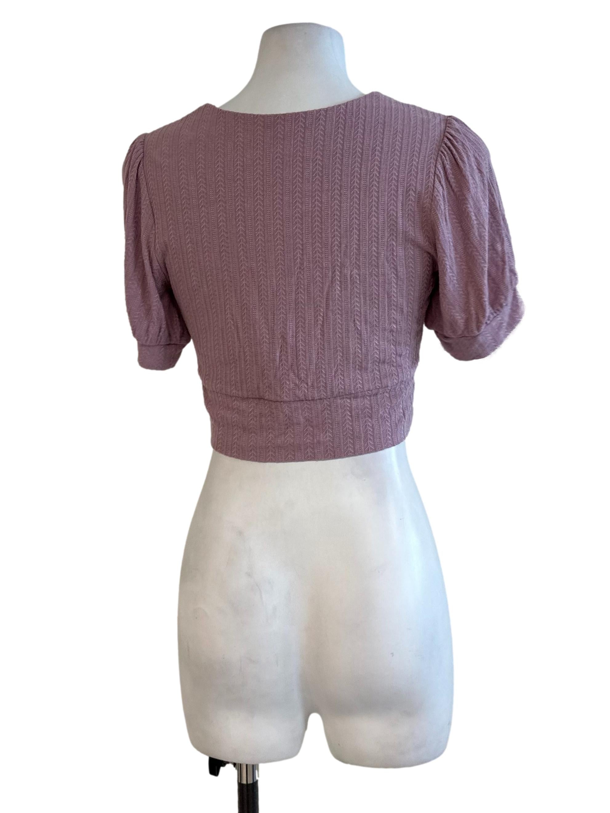 Dusty Purple Textured Top