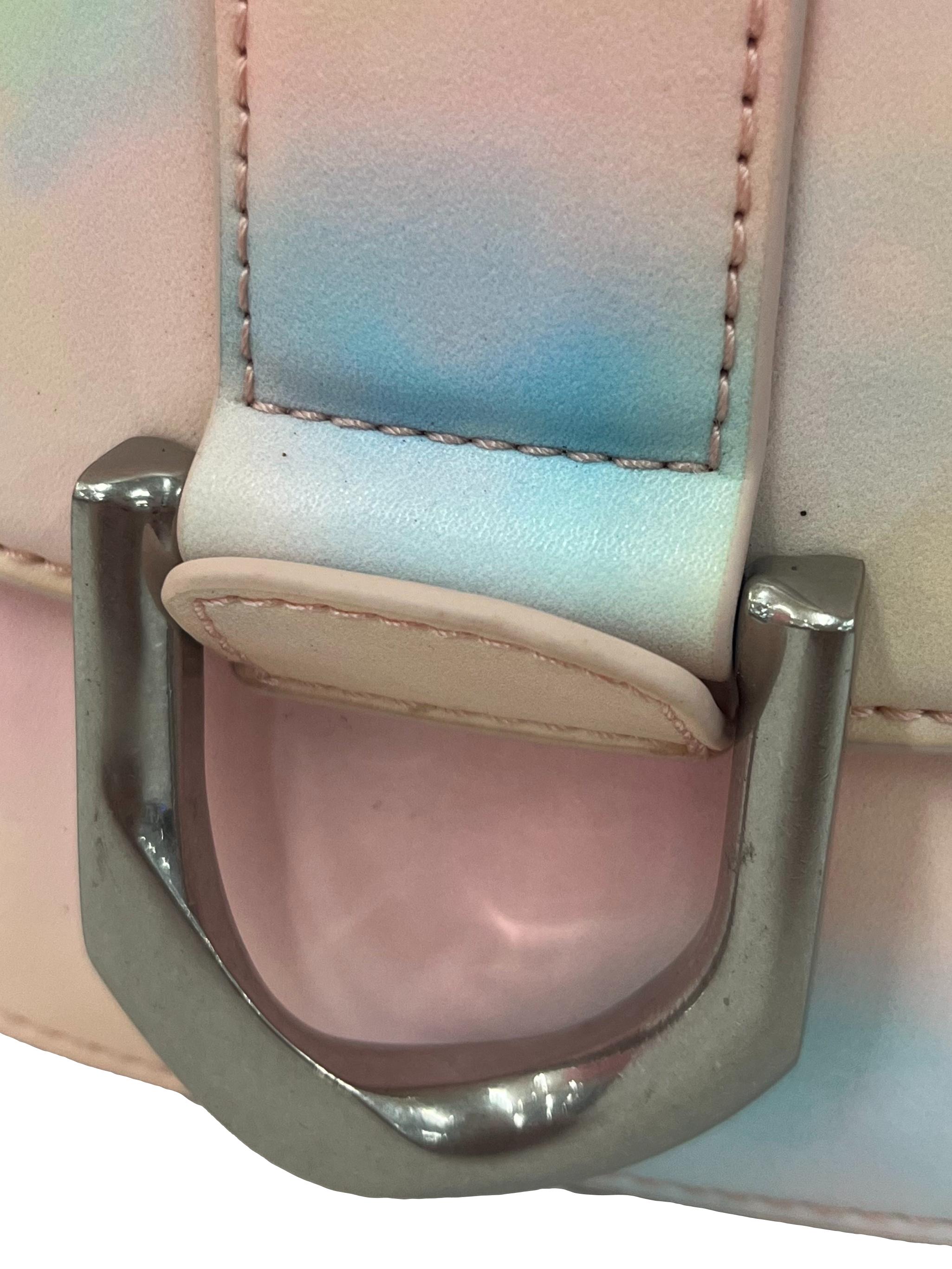 Pastel Gradient Medium Shoulder Bag With Changeable Straps