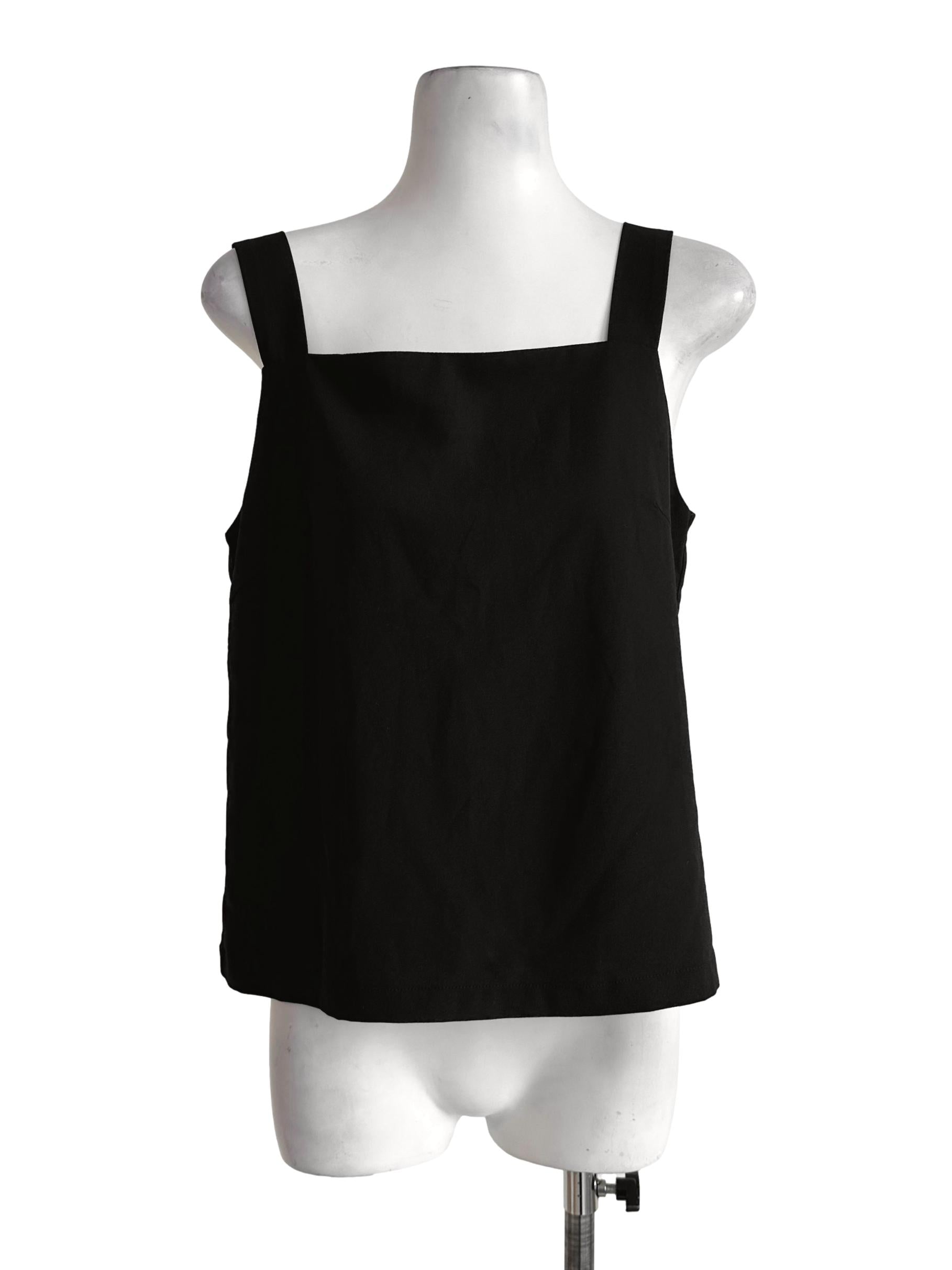 Sable Black Sleeveless Top TTR