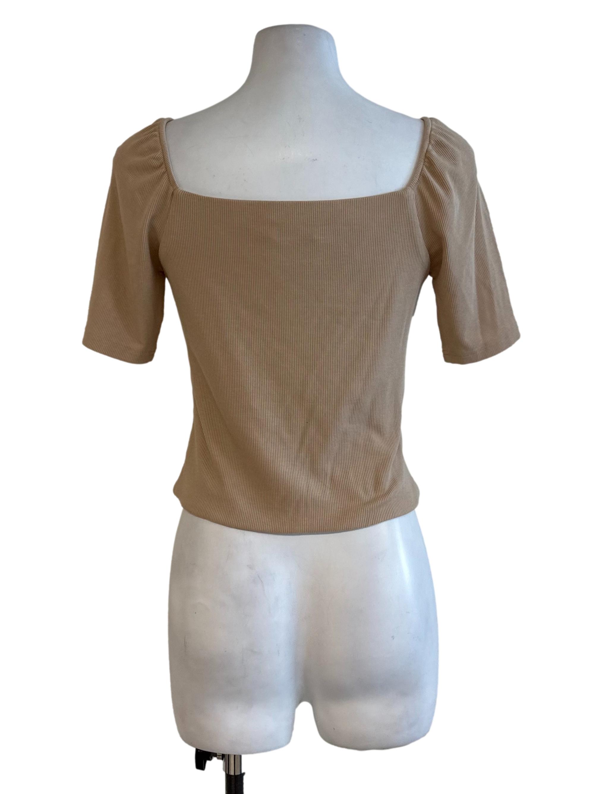 Latte Brown Knit Top